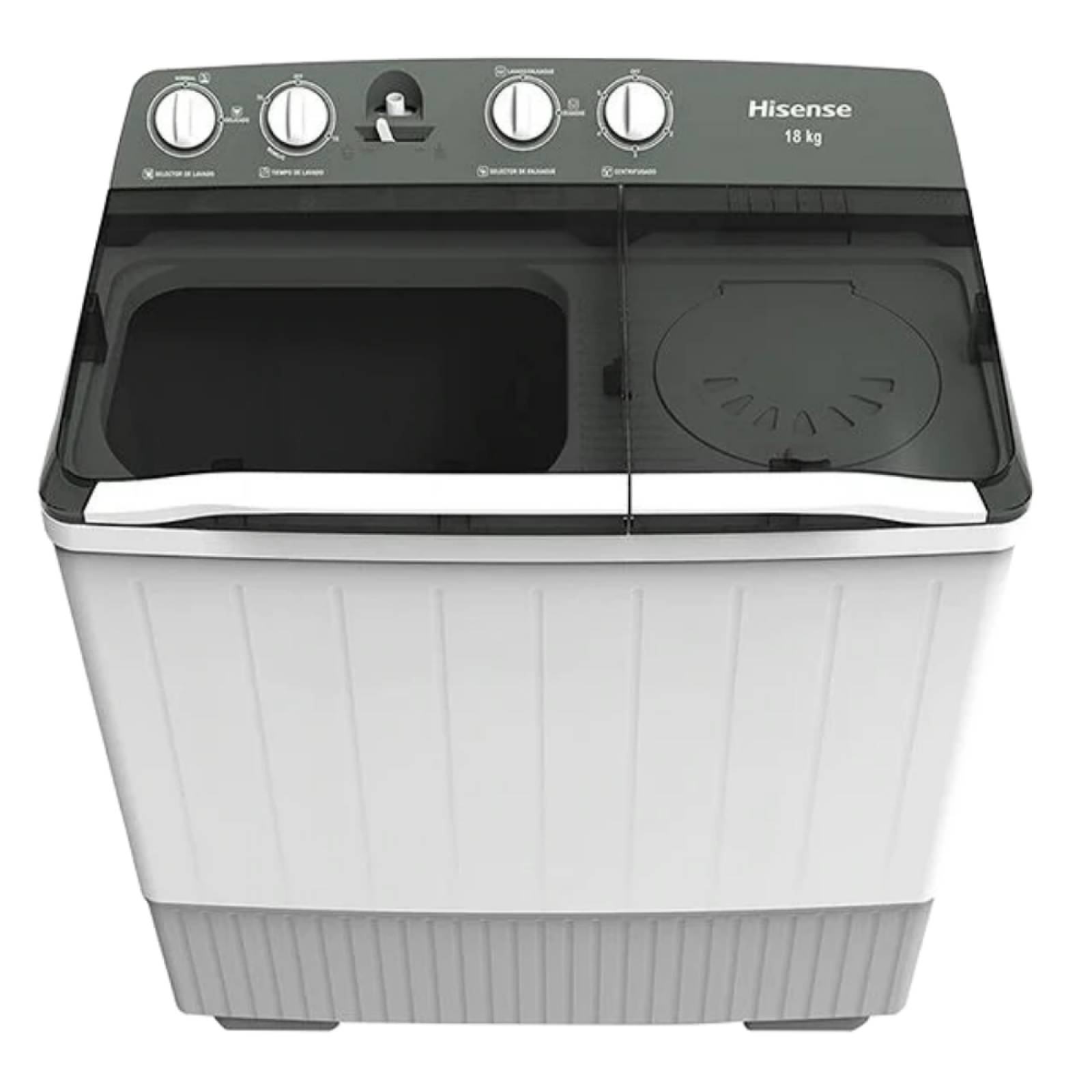 Lavadora Semiautomática Doble Tina 18 Kilos WSA1801P Hisense