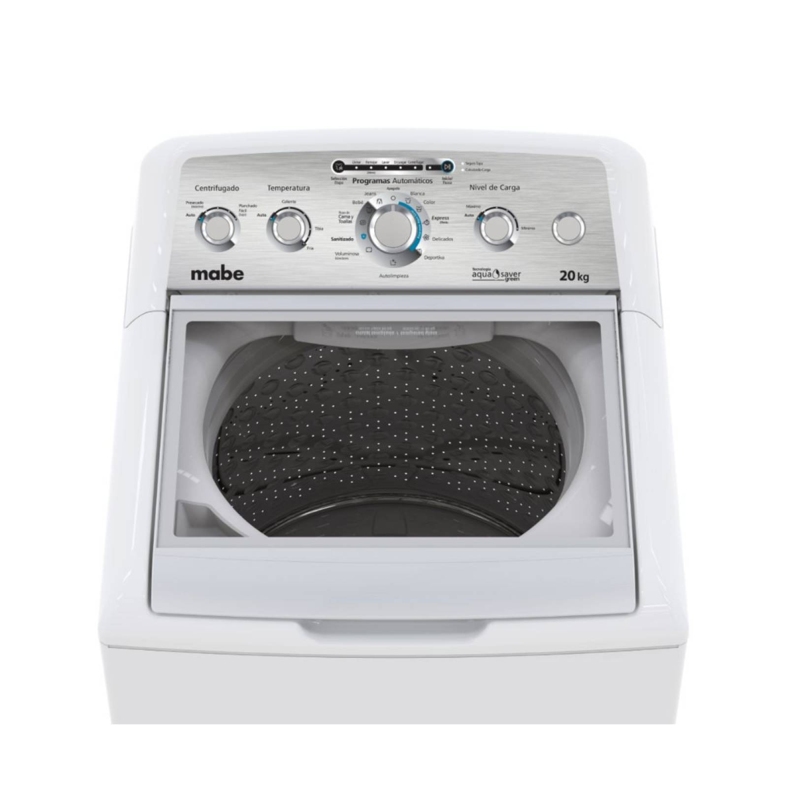 Lavadora Automática Mabe 20 Kg LMA70214VBAB0 11 Programas