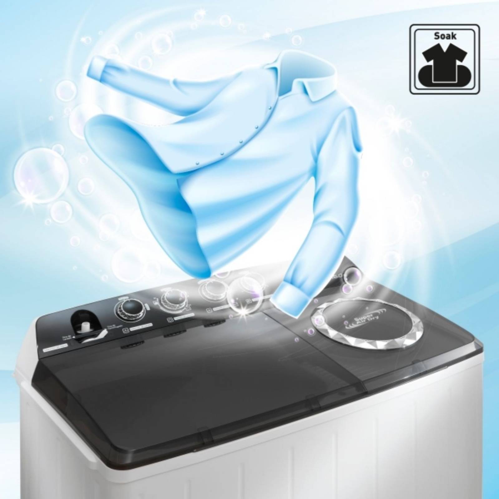 Lavadora Doble Tina 16 Kg Super Air Dry NA-W160X Panasonic