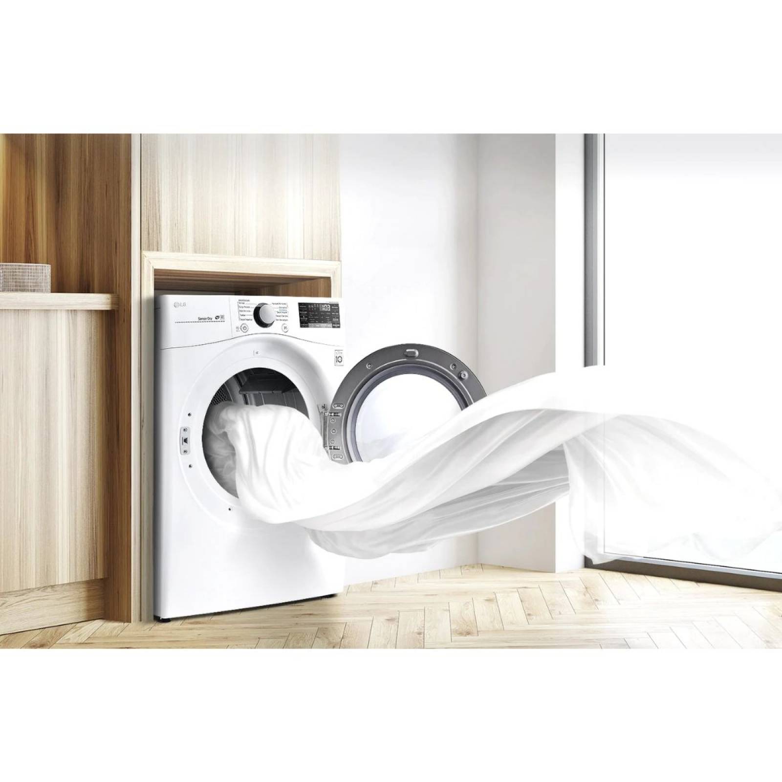 Secadora LG 20kg Gas Smart Diagnosis Carga Frontal Df20wv2w