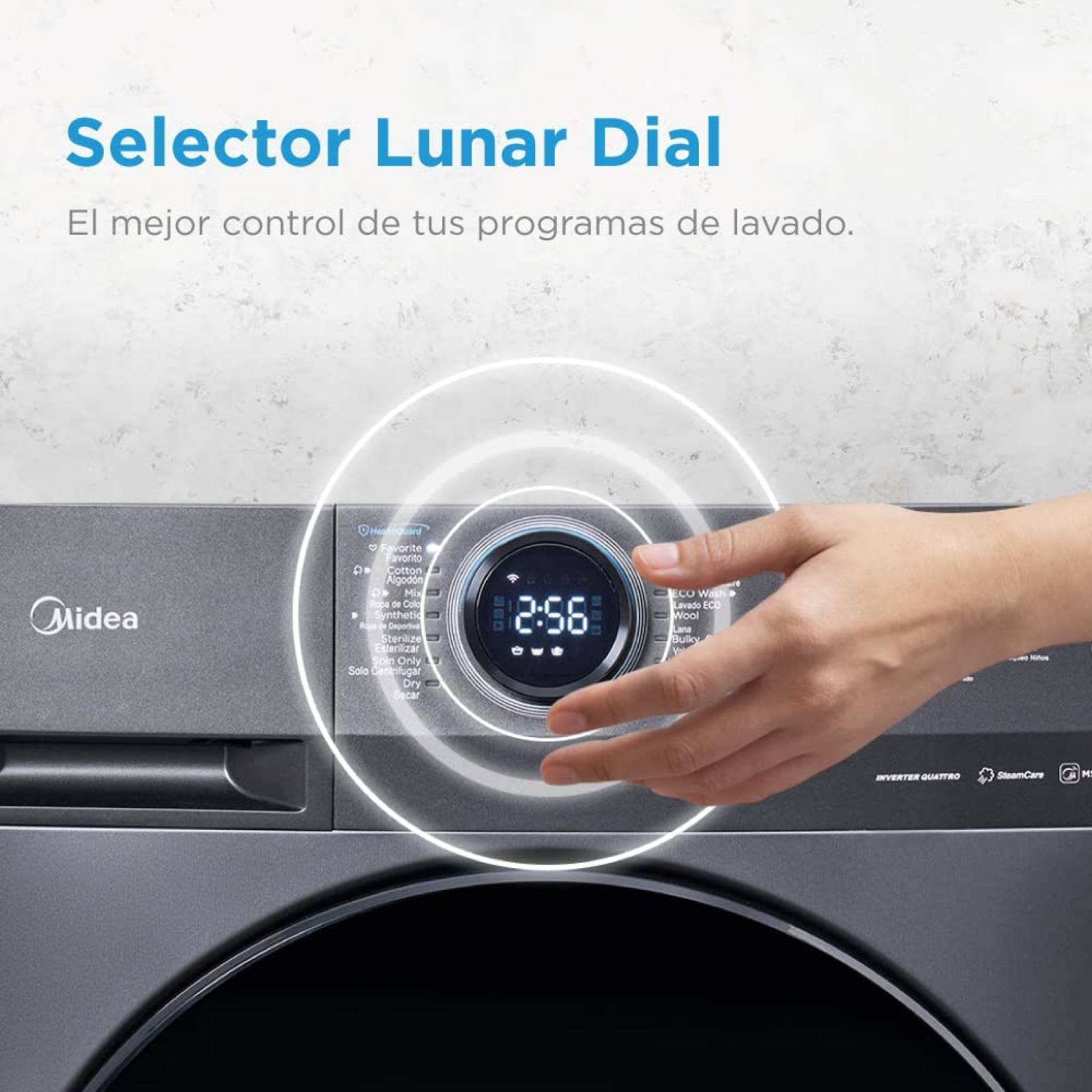 Lavasecadora Frontal 12.5/7Kg Midea Smart Dial MF200D125WB/T