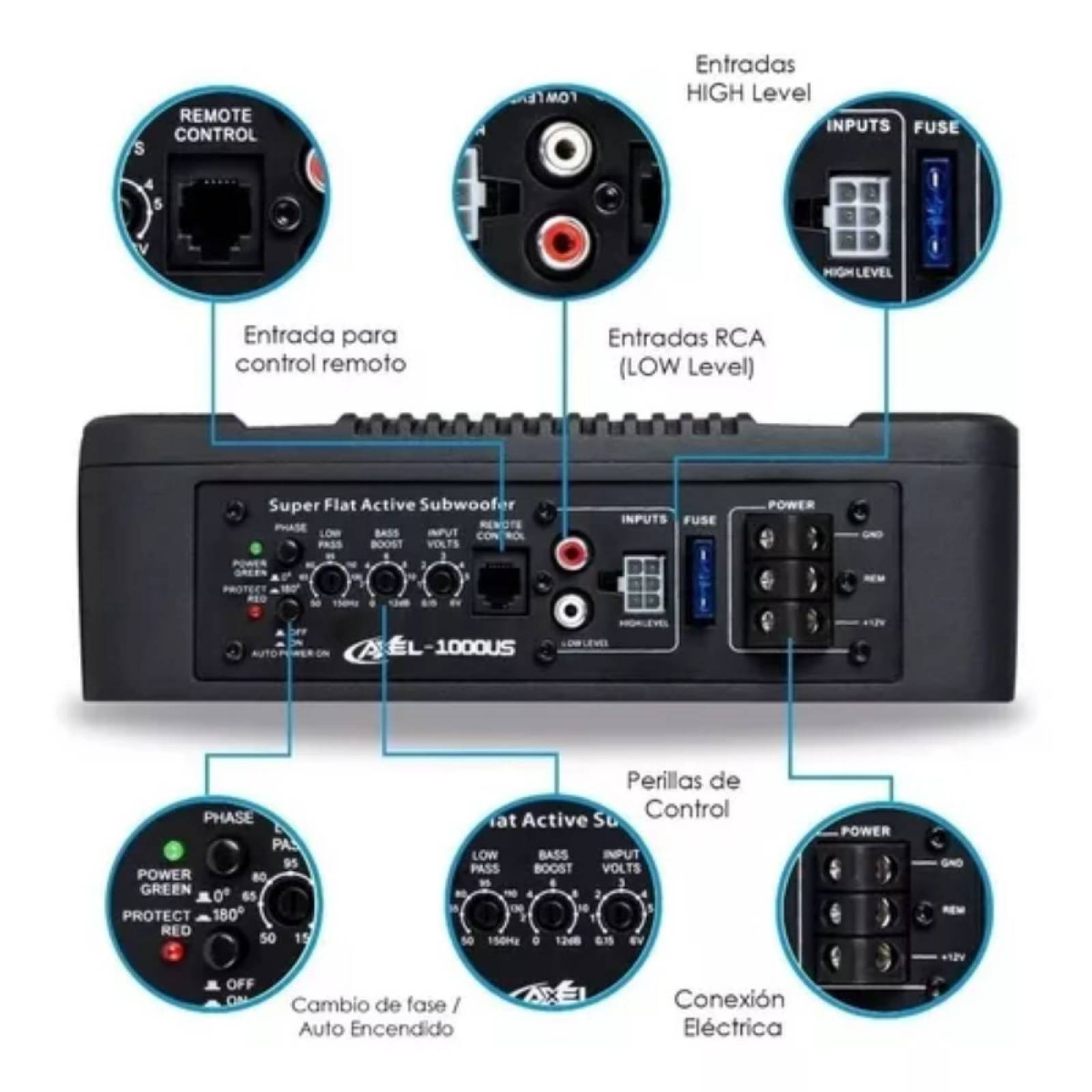 Axel-1000us Subwoofer Steelpro Technologies