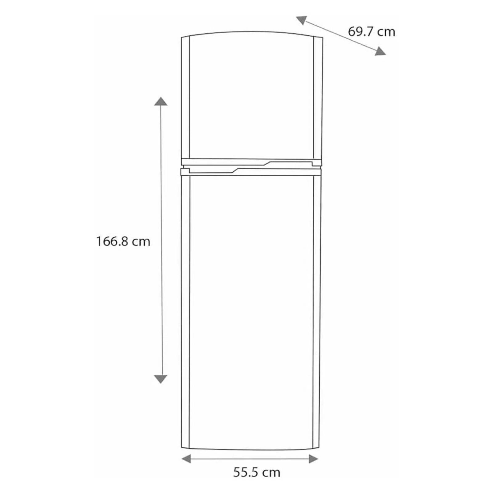 Refrigerador Automático 10p3 Color Grafito RMA250PVMRE0 Mabe