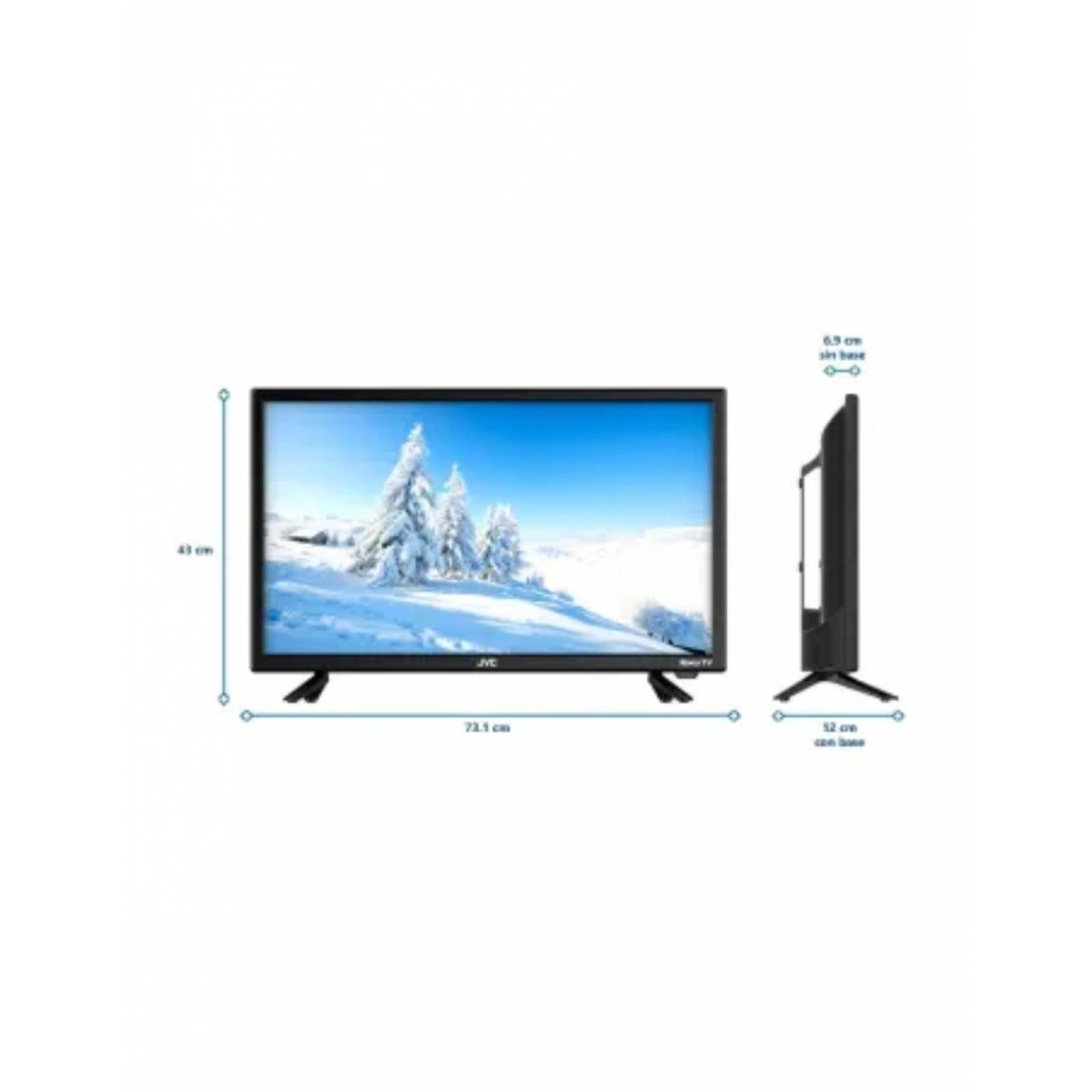 Televisión Pantalla 24 Pulgadas Smart TV FULL LED Roku JVC