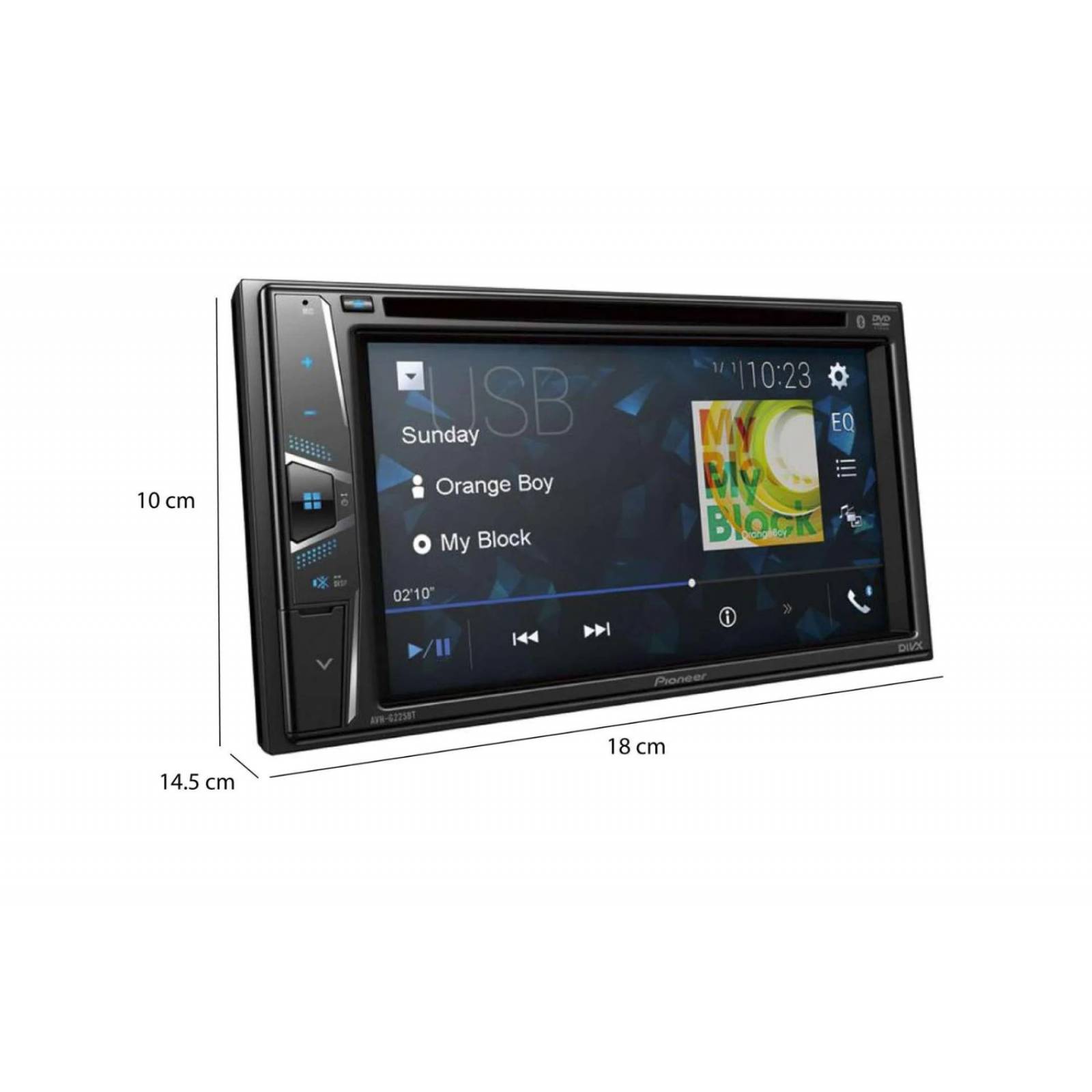 Auto Estéreo Bluetooth Pantalla 6.2 Pulgadas Táctil Usb Pioneer