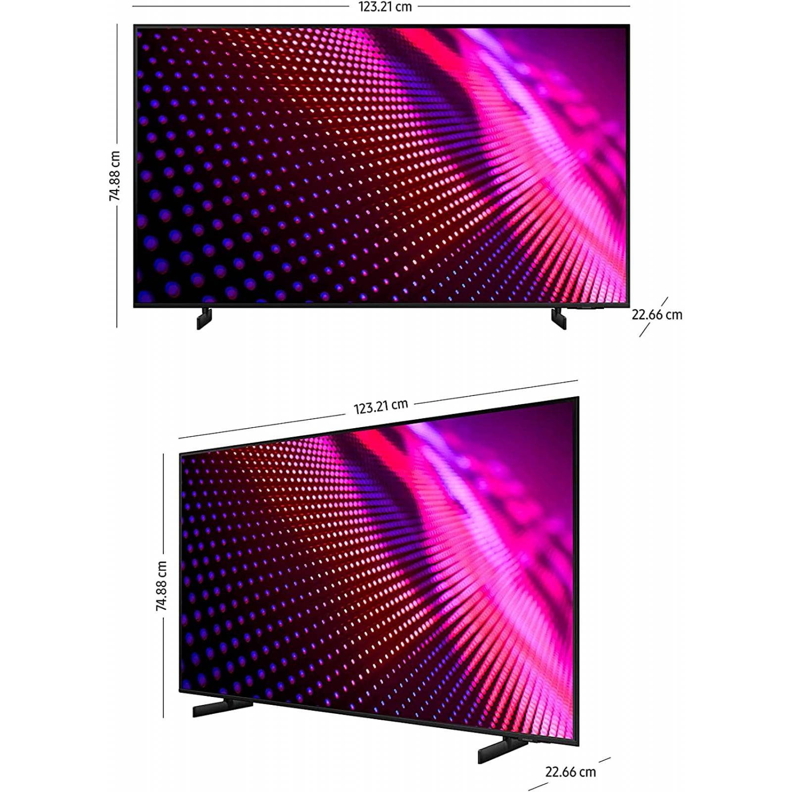 Smart TV Samsung Series 8 UN55AU8000FXZX LED 4K 55 110V - 127V"