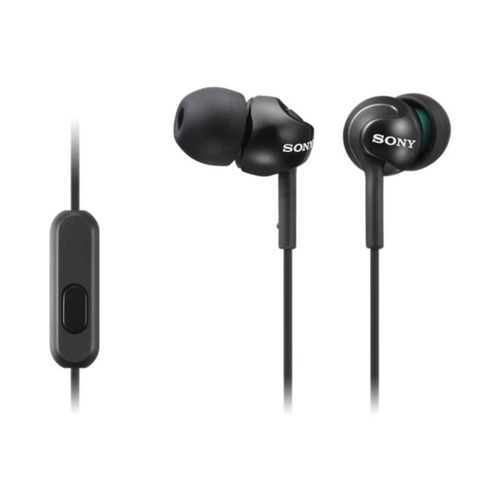 Audífonos Alámbricos con Micrófono Sony Mdrex110ap/Neg