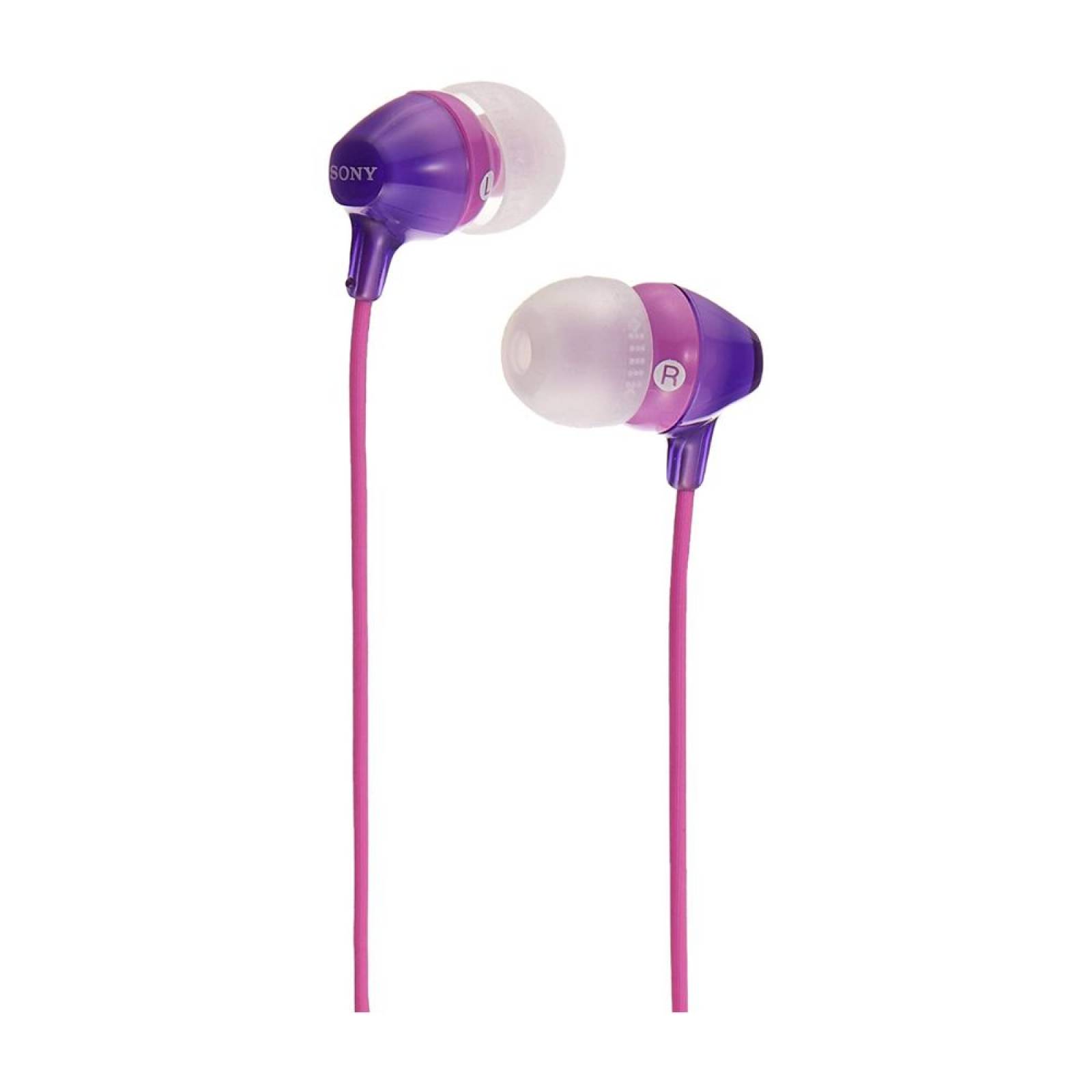 Audífonos Sony In Ear 9 Mm 8 - 22 Hz Violeta Mdr-Ex15lpv