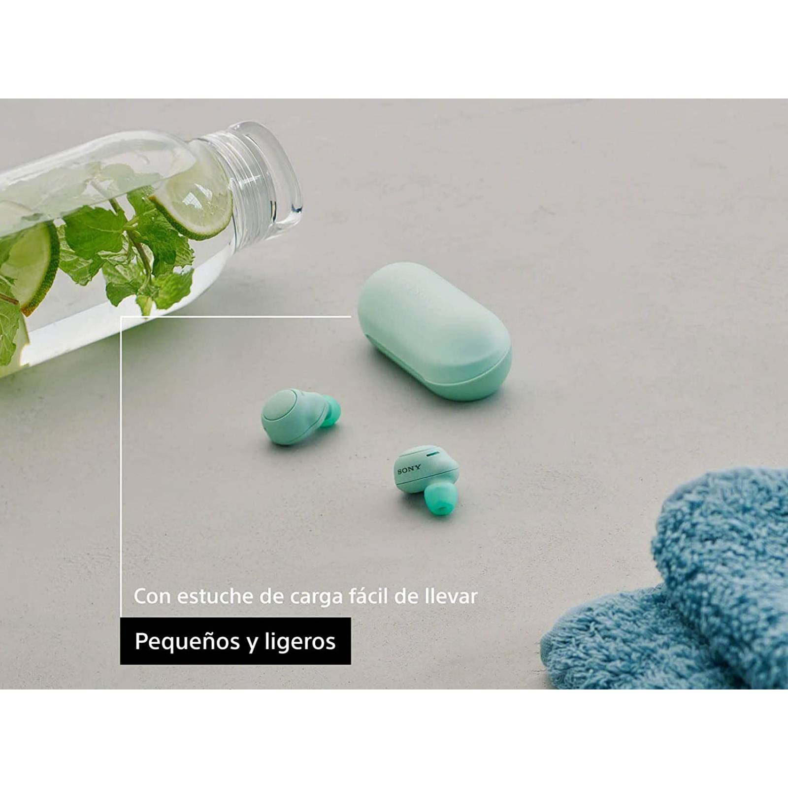 Audífonos Inalámbricos Bluetooth Sony wf-c500-Verde