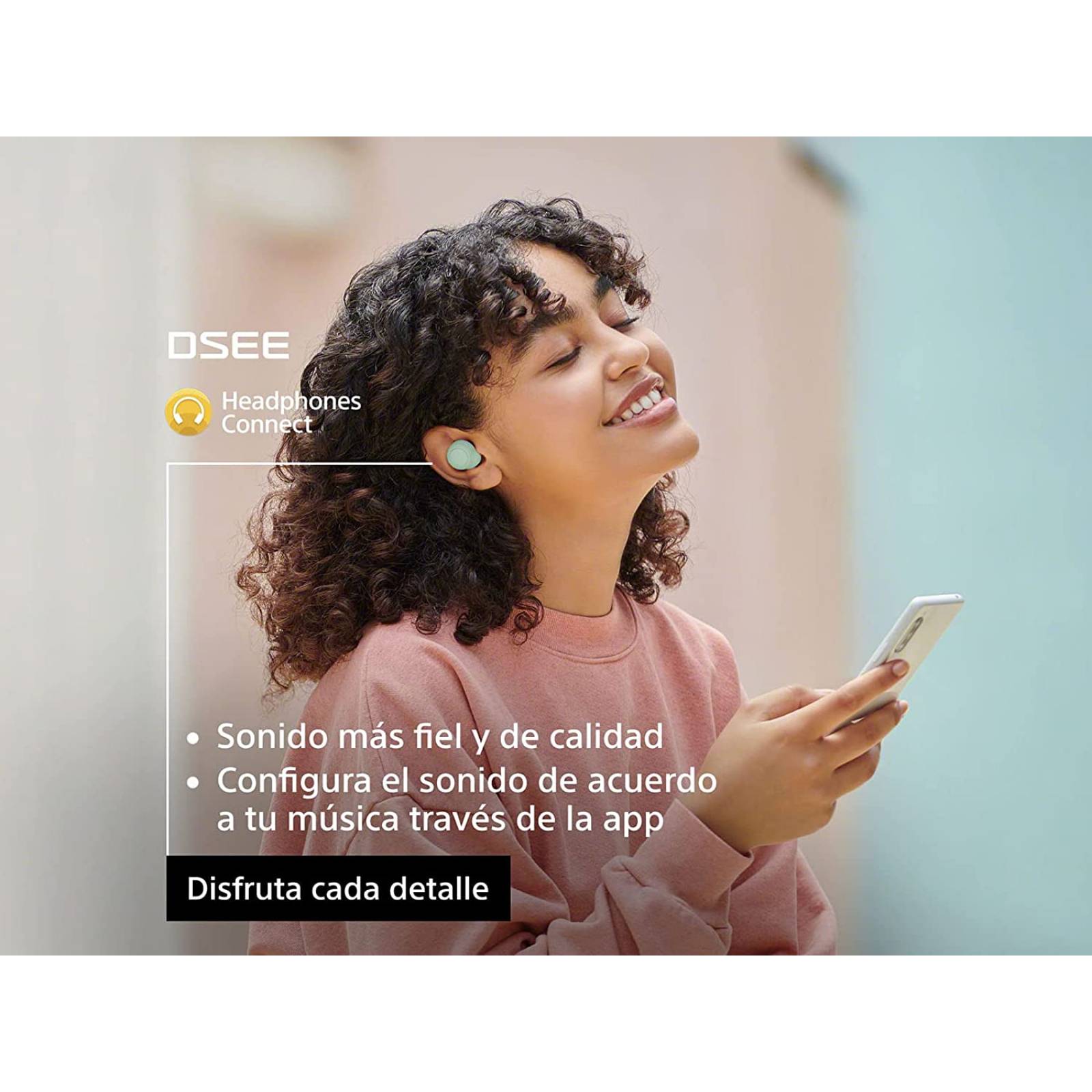 Audífonos Inalámbricos Bluetooth Sony wf-c500-Verde