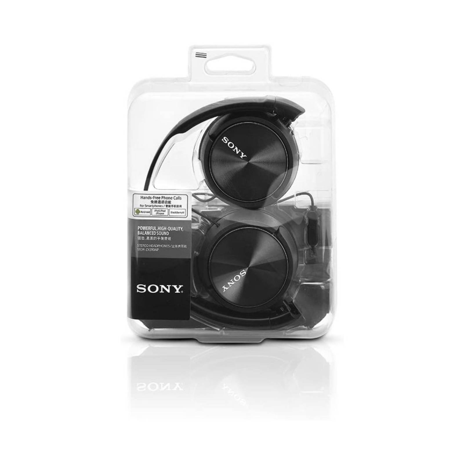 Audífonos Alámbricos Diadema Plegables 1000Mw 24KHz 1.2M MDR-ZX310/NEG Sony