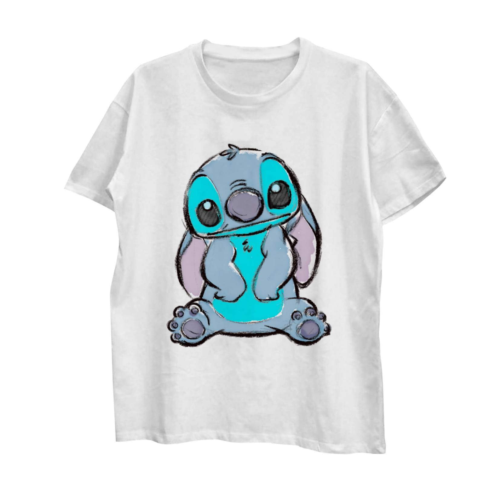 Playera Disney Stitch para Niña, Blanca, Talla M