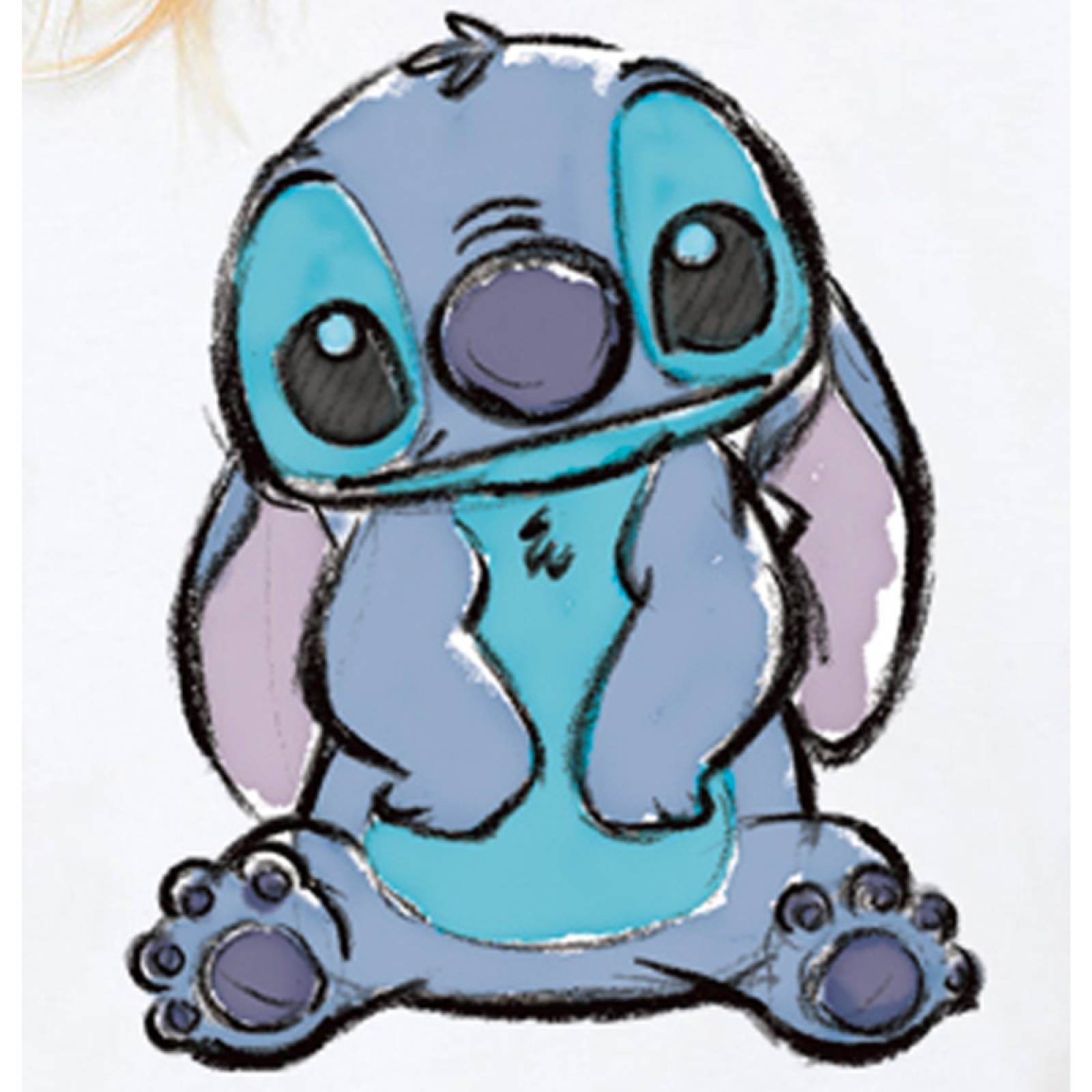 Playera Disney Stitch para Niña, Blanca, Talla M