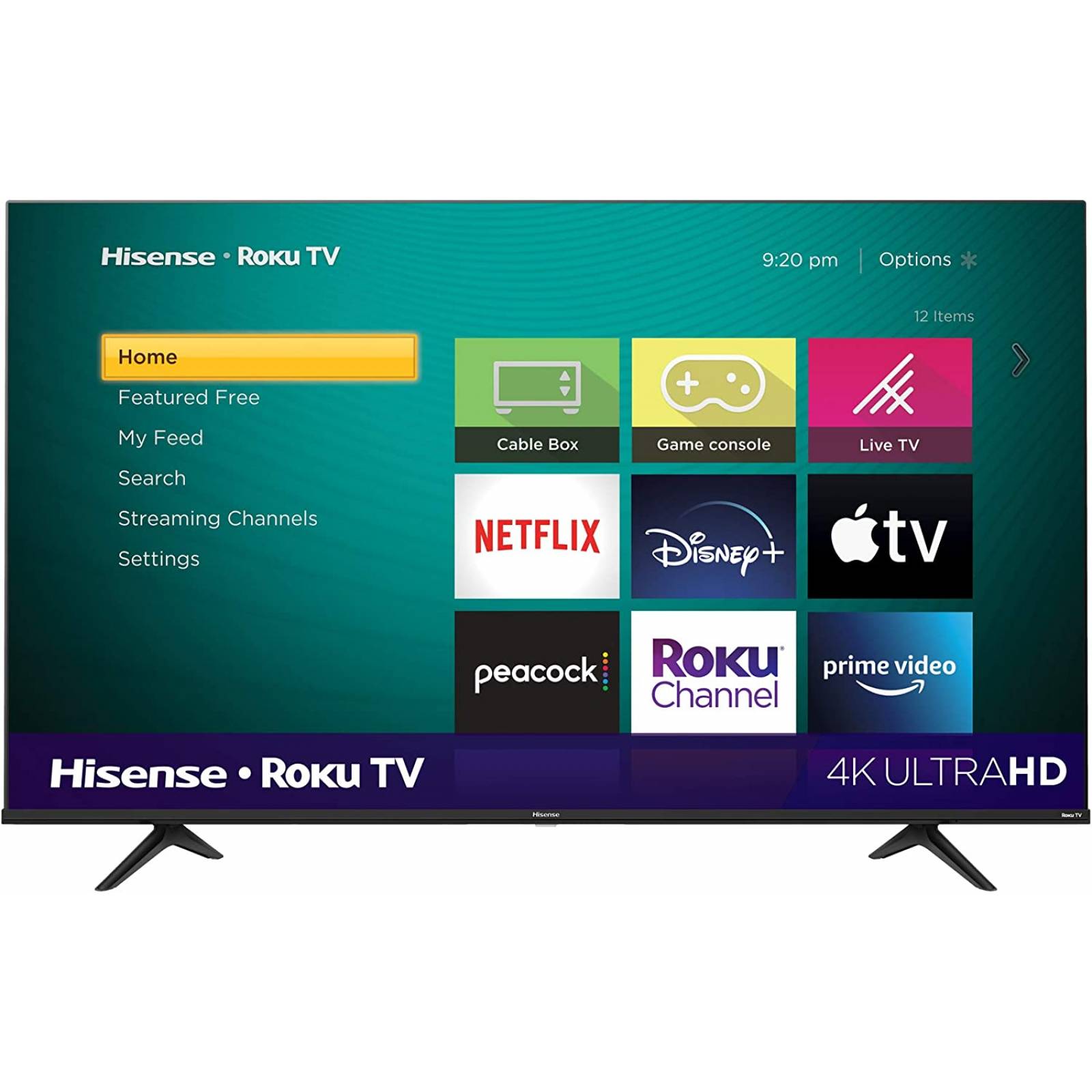 Pantalla de 65" 4K HDR UHD Roku serie r6 Smart TV marca Hisense