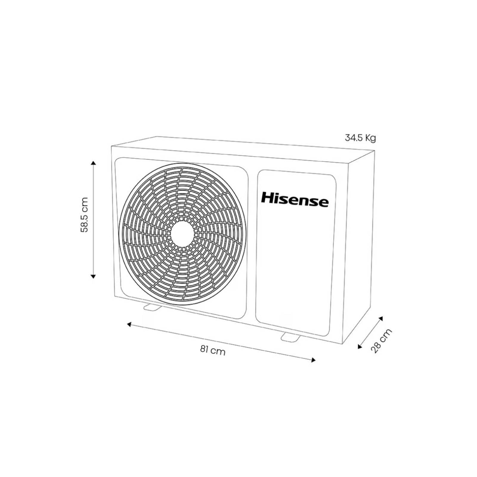 Aire Acond 24000 Btus Inverter s/frio 220v marca Hisense