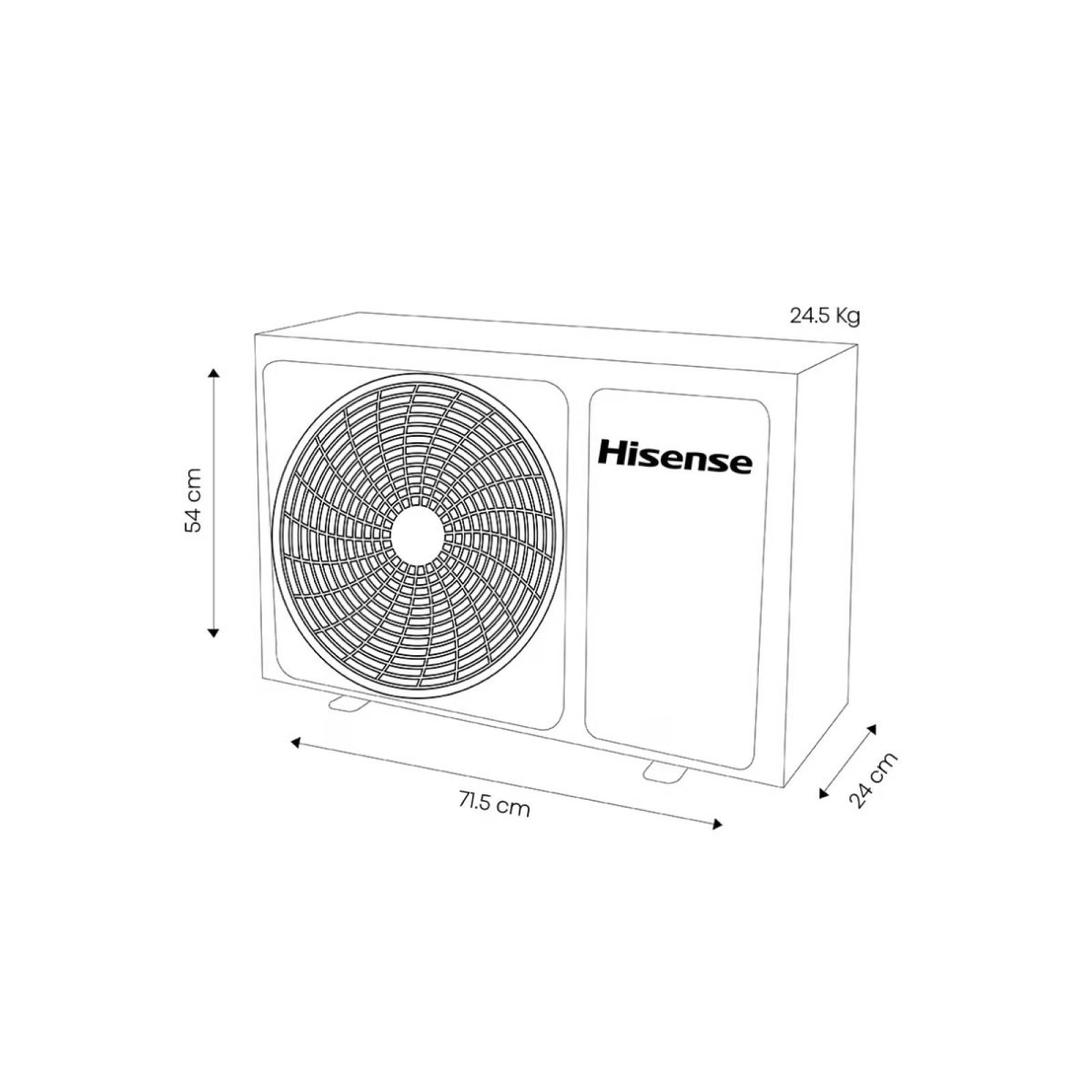 Aire Acondicionado 12000 Btus frio calor 110v marca Hisense