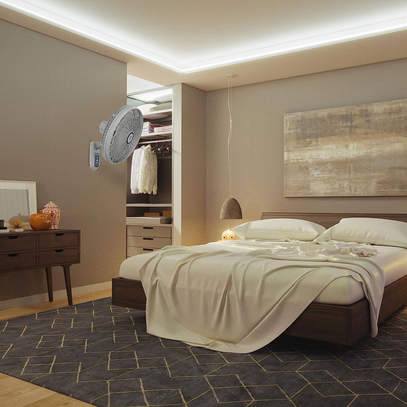 Ventilador de Pared 18" C/Remoto marca Navia