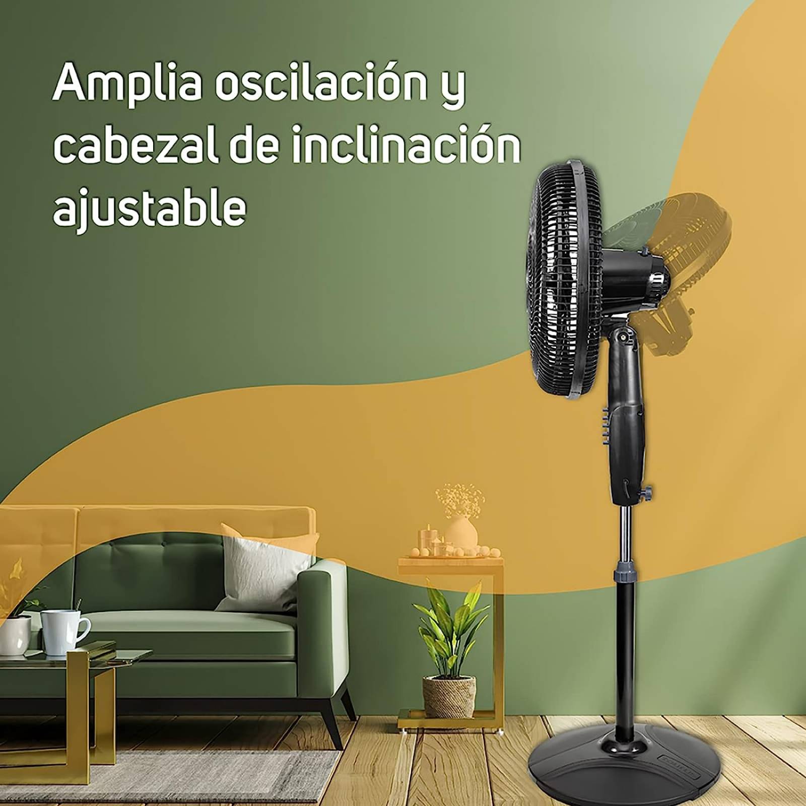 Ventilador de Pedestal Taurus 16 Pulgadas 2 Velocidades Turbo-1000