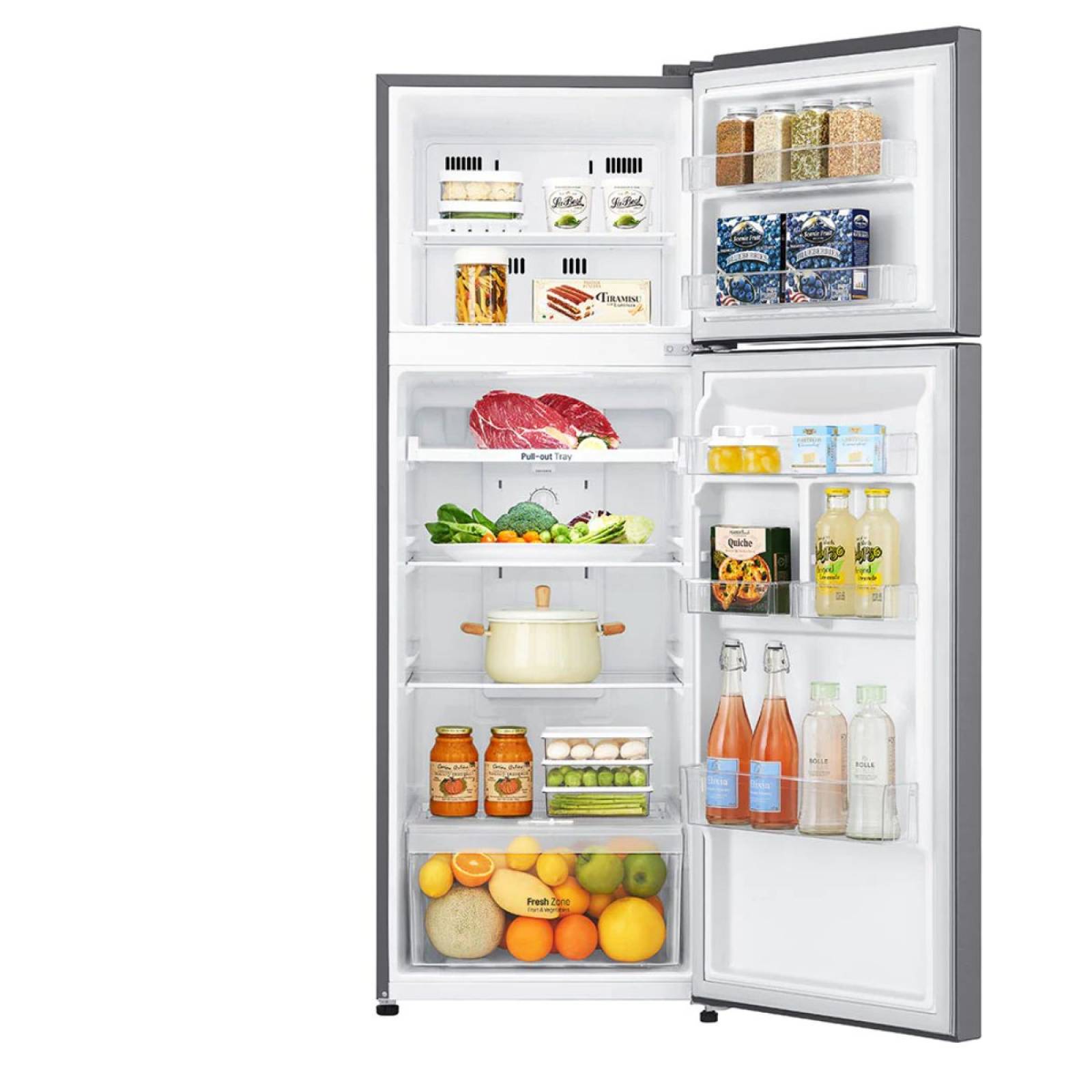 Refrigerador Top mount LG 22 pies cúbicos Tecnología inverter y Tecnología  no frost GB22BGS