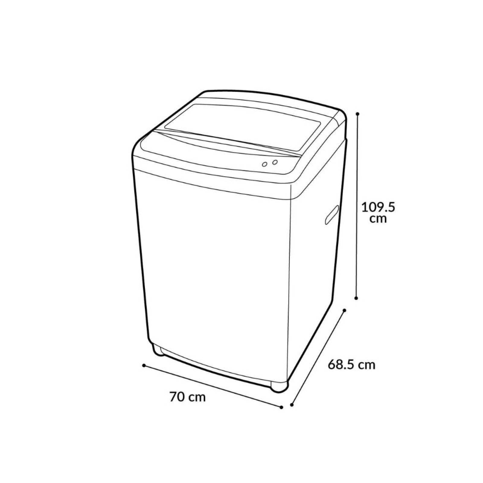 Lavadora Automática carga superior 23 kilos Hisense wty2302t