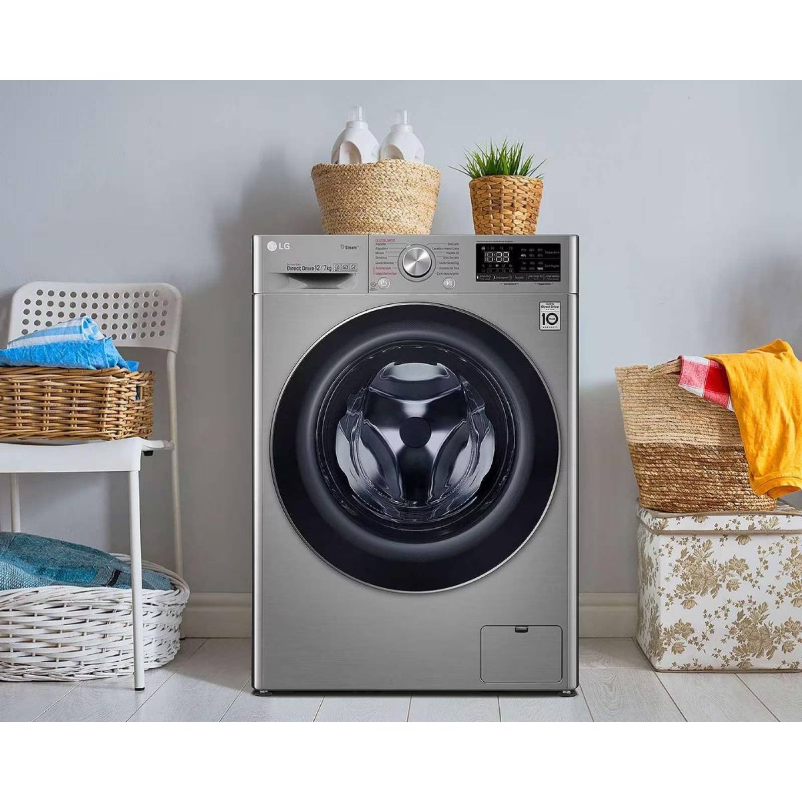 LG lavadora carga Frontal Inteligente