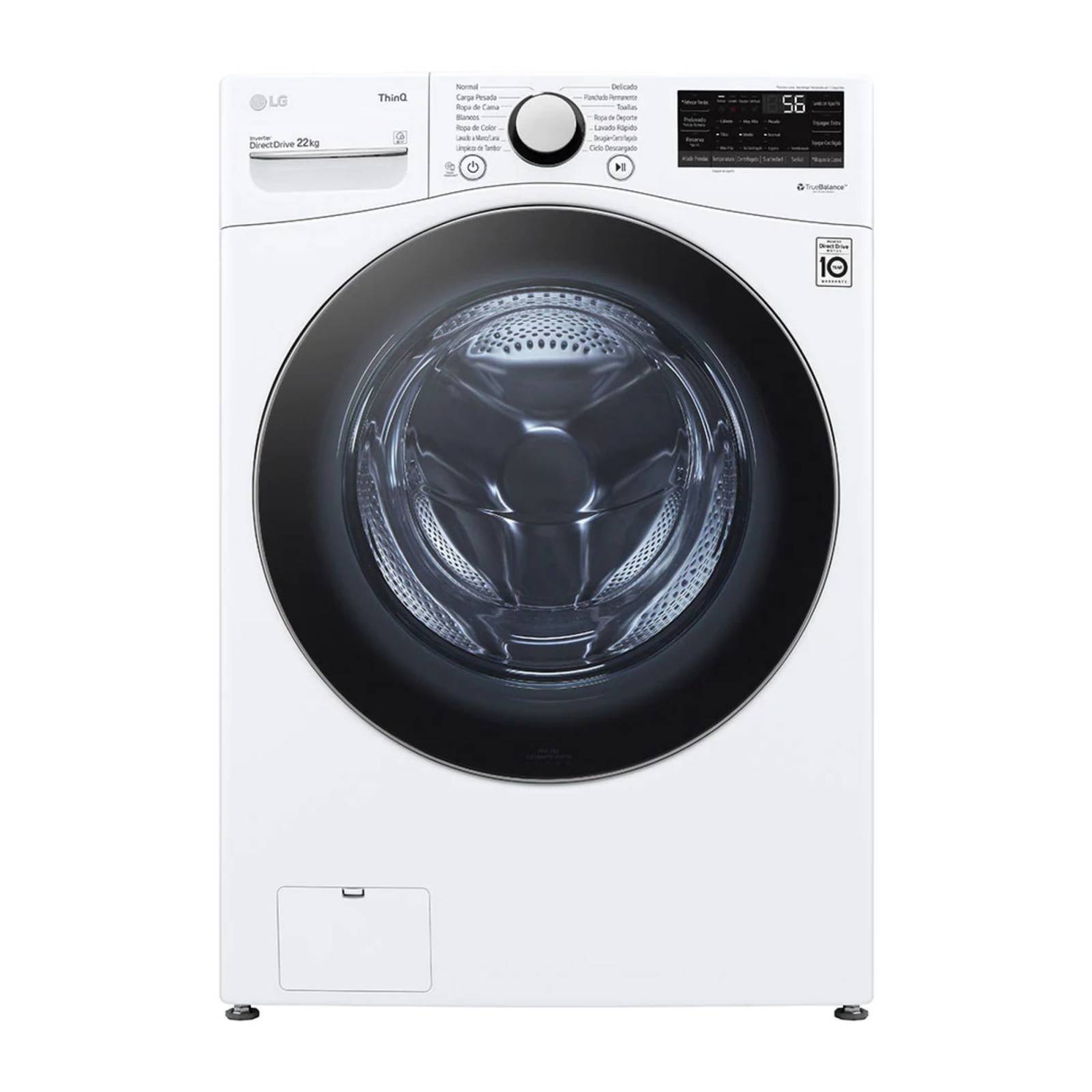 Lavadora 22 kilos carga Frontal LG wm22wv26sr