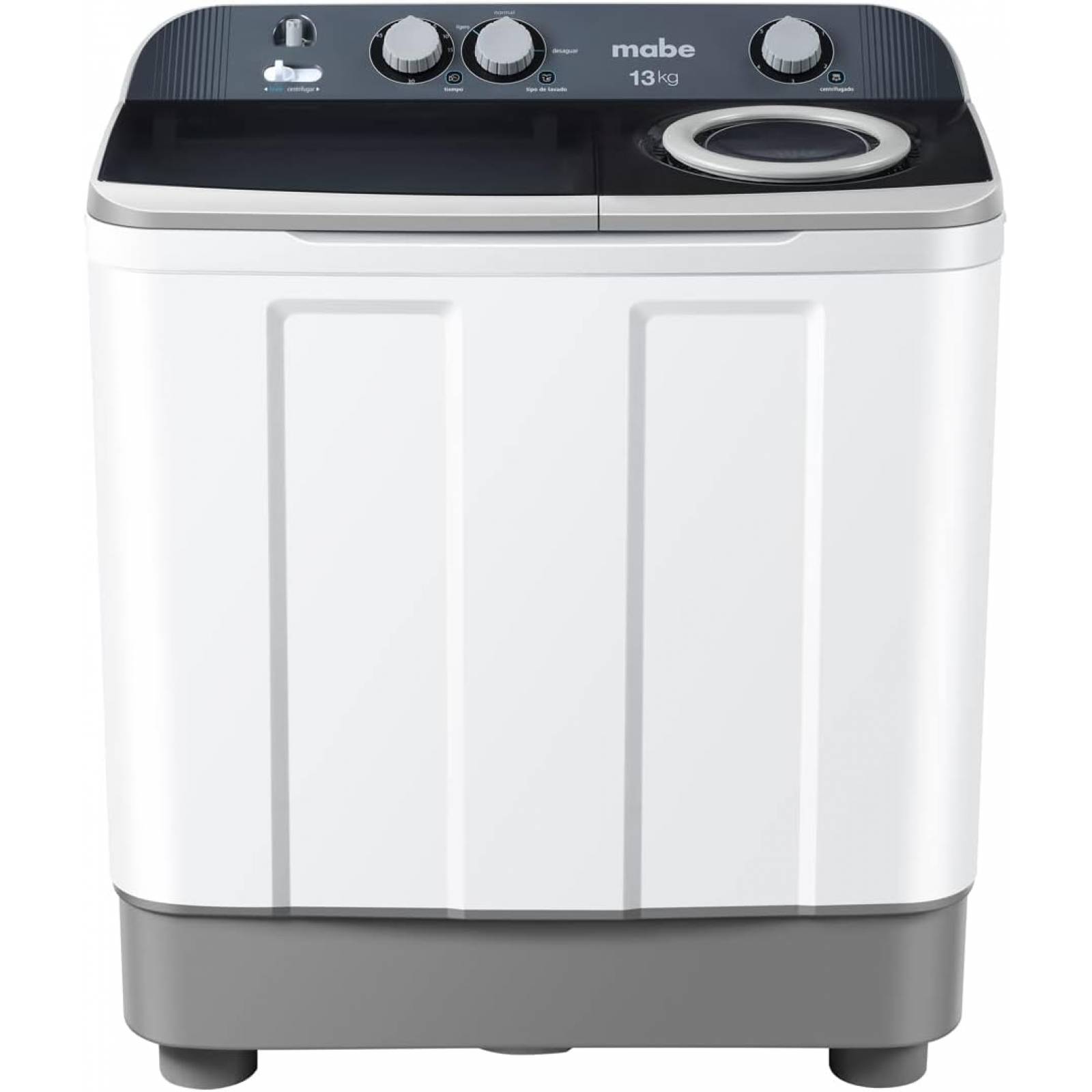 Lavadora Semiautomática Mabe doble tina 13 kilos lmdx3123pbab0