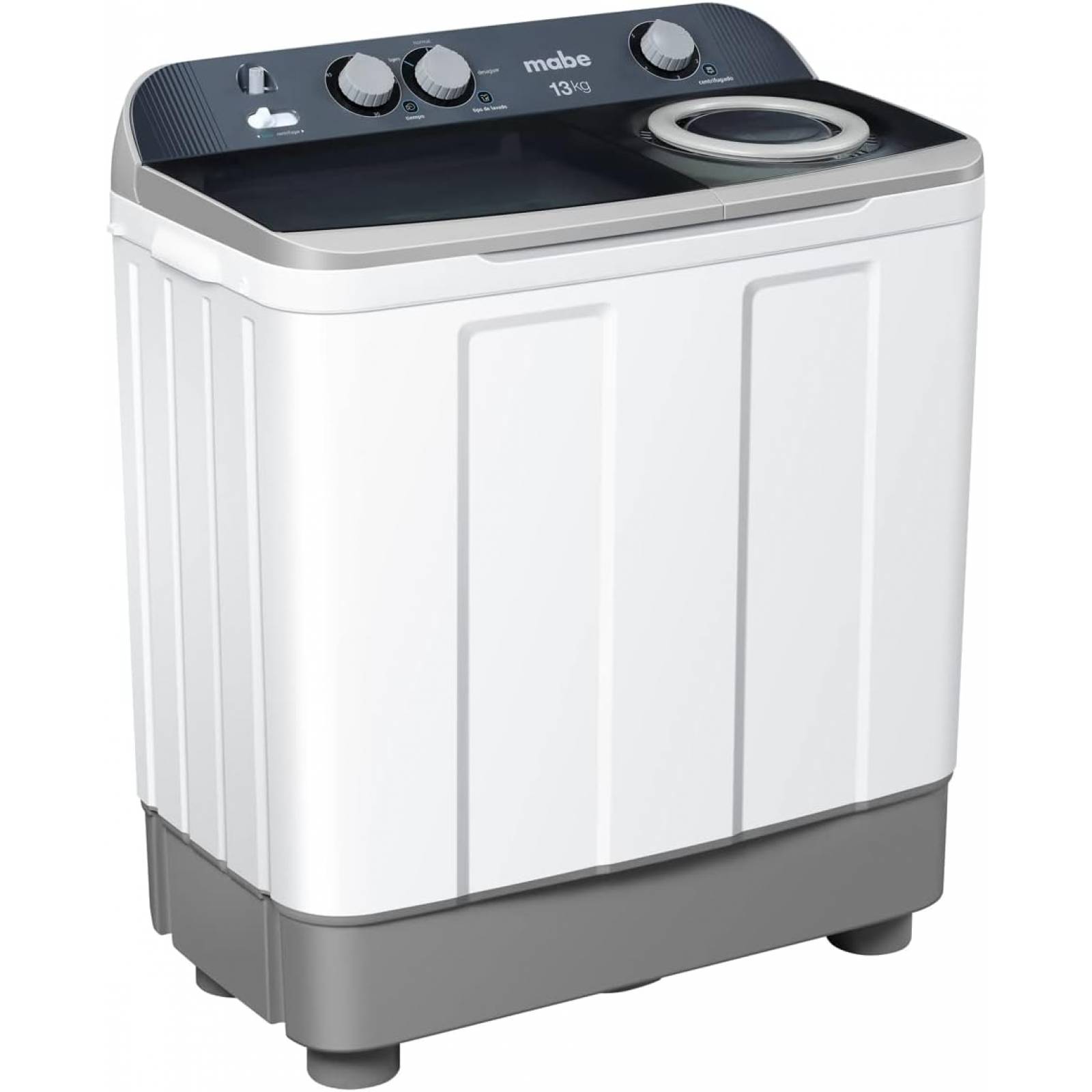 Lavadora Semiautomática Mabe doble tina 13 kilos lmdx3123pbab0