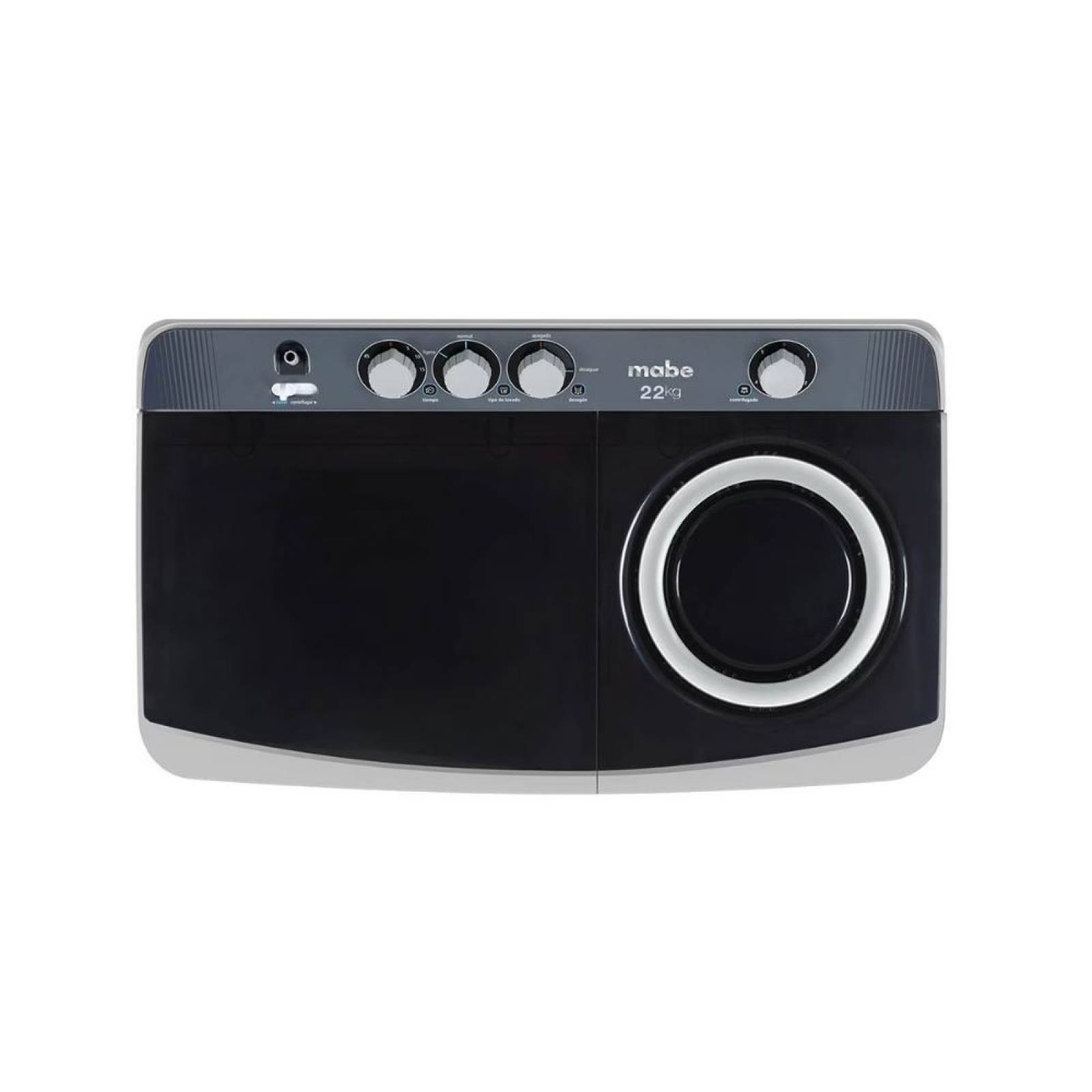 Lavadora Semiautomática Mabe doble tina 13 kilos lmdx3123pbab0