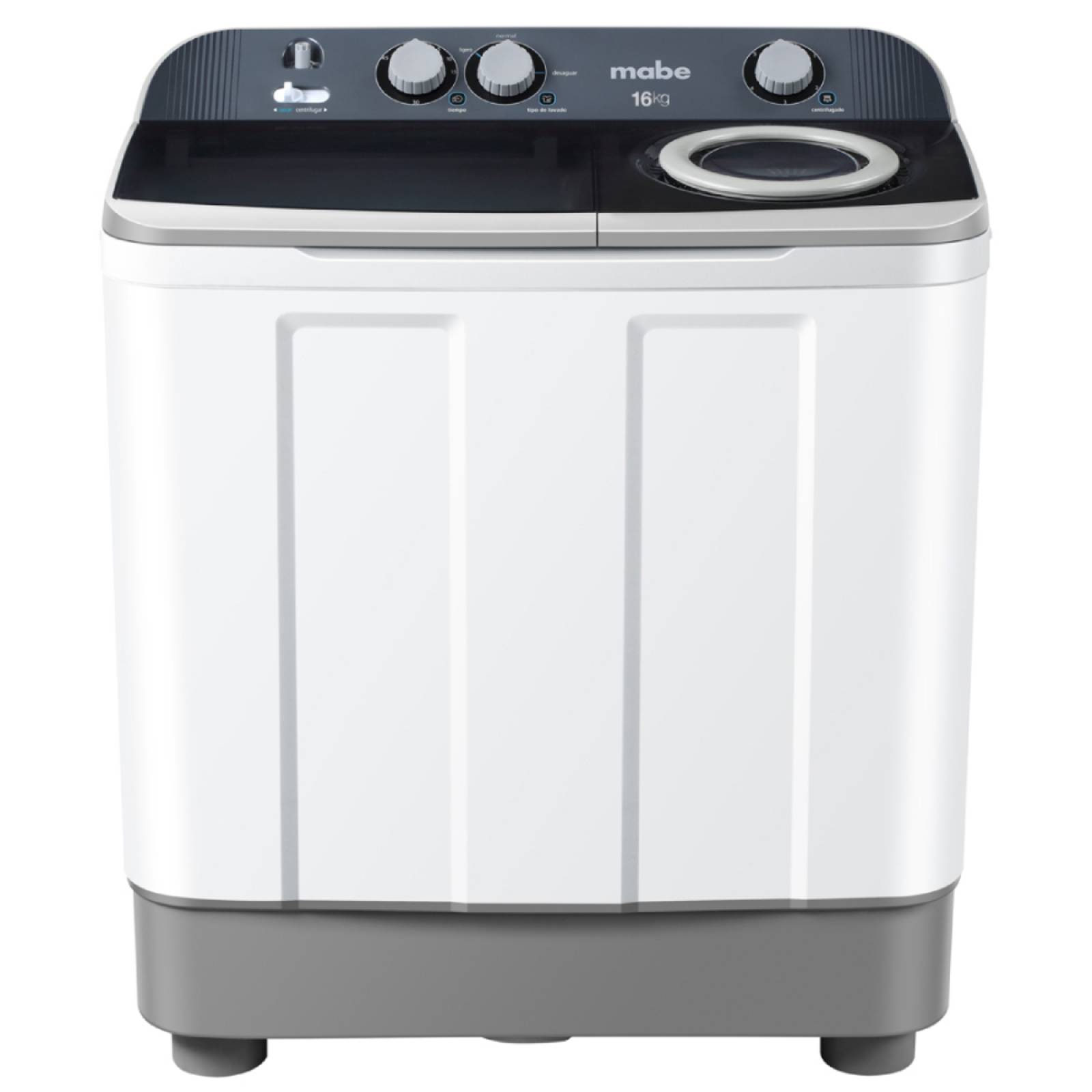 Lavadora Doble tina Semiautomática 16 kilos Mabe lmdx6123pbab0
