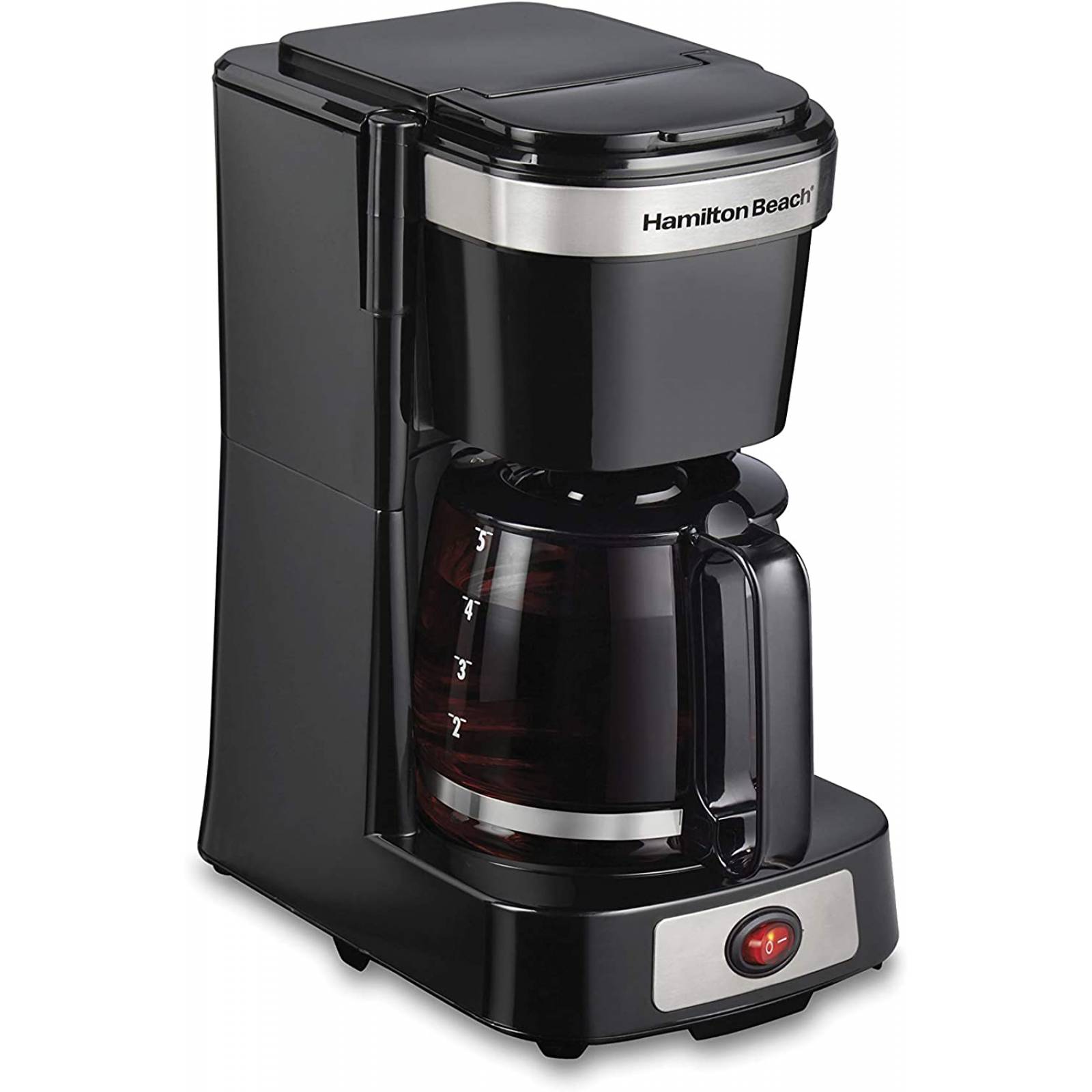 Hamilton Beach cafetera Compacta 5 tazas jarra de vidrio