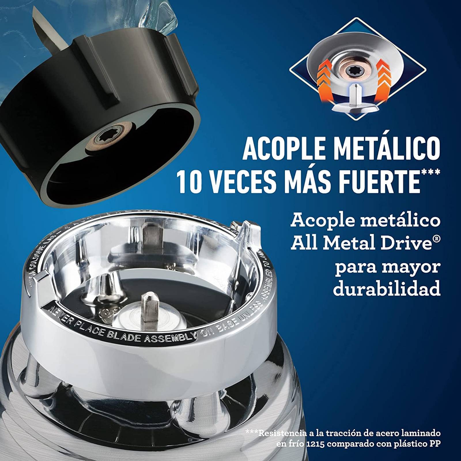 Licuadora Clásica Oster vaso de vidrio 2 Velocidades blst4127013