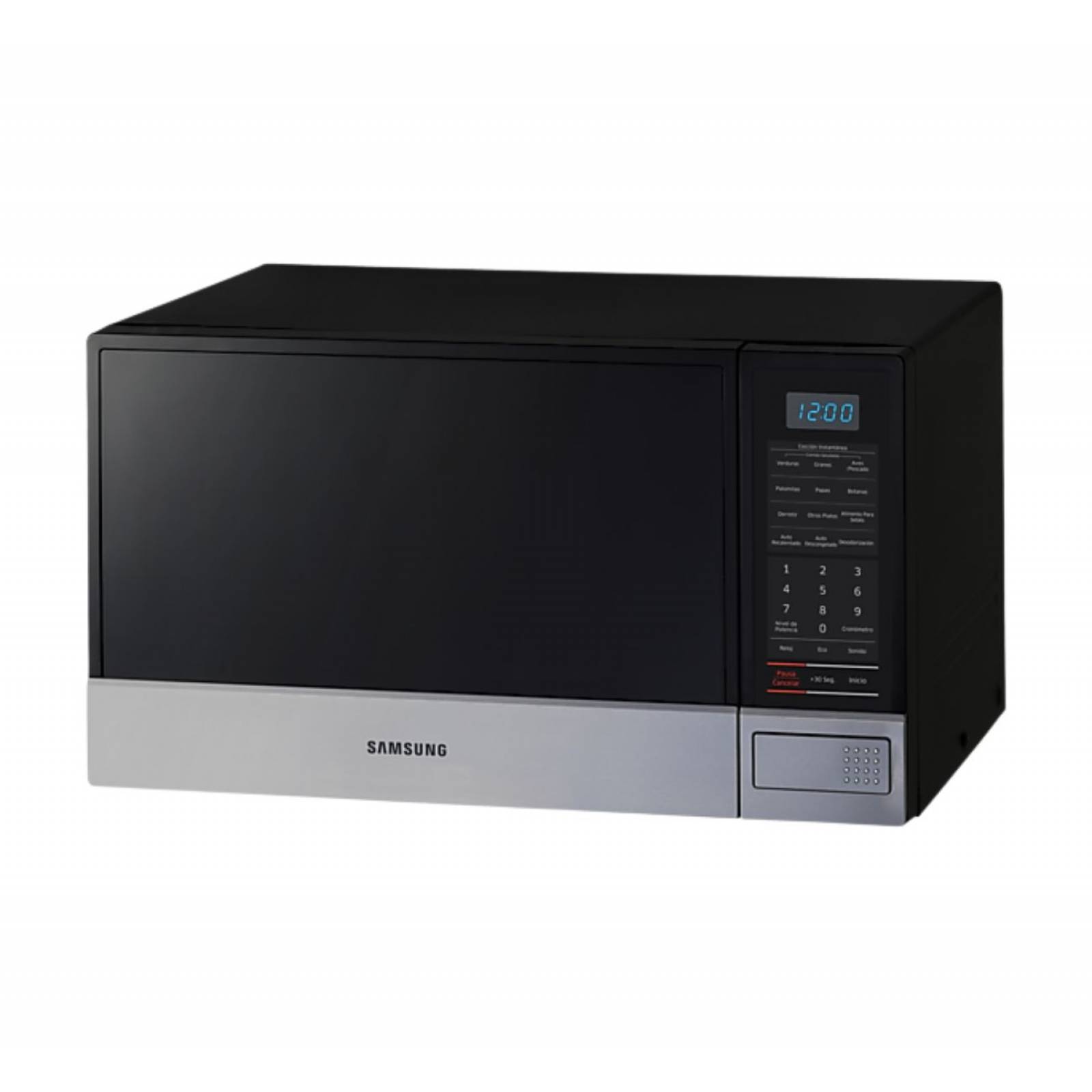 Horno de Microondas Samsung 1.1 pies Cúbicos con Rapid Defrost ame8114silver