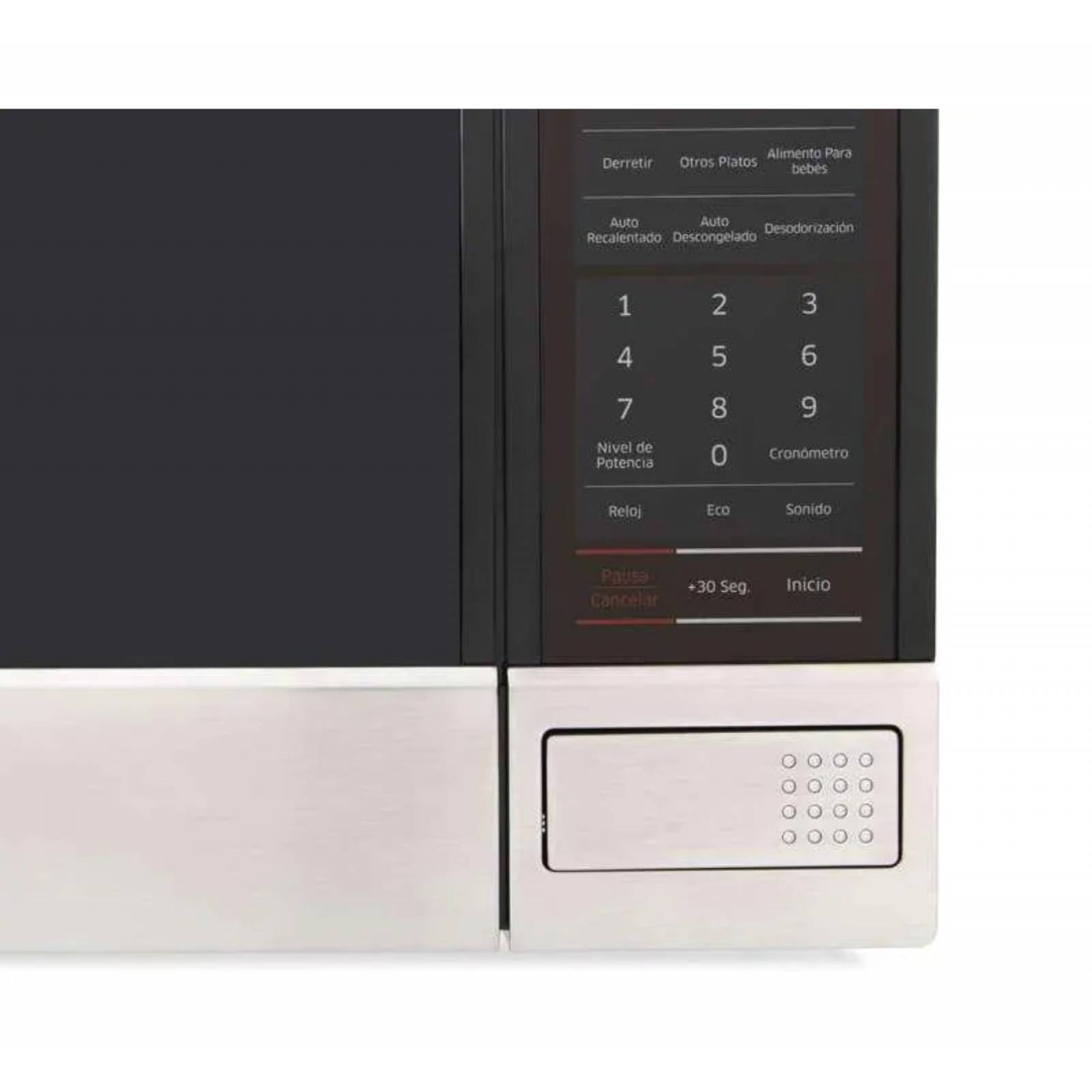 Horno de Microondas Samsung 1.1 pies Cúbicos con Rapid Defrost ame8114silver