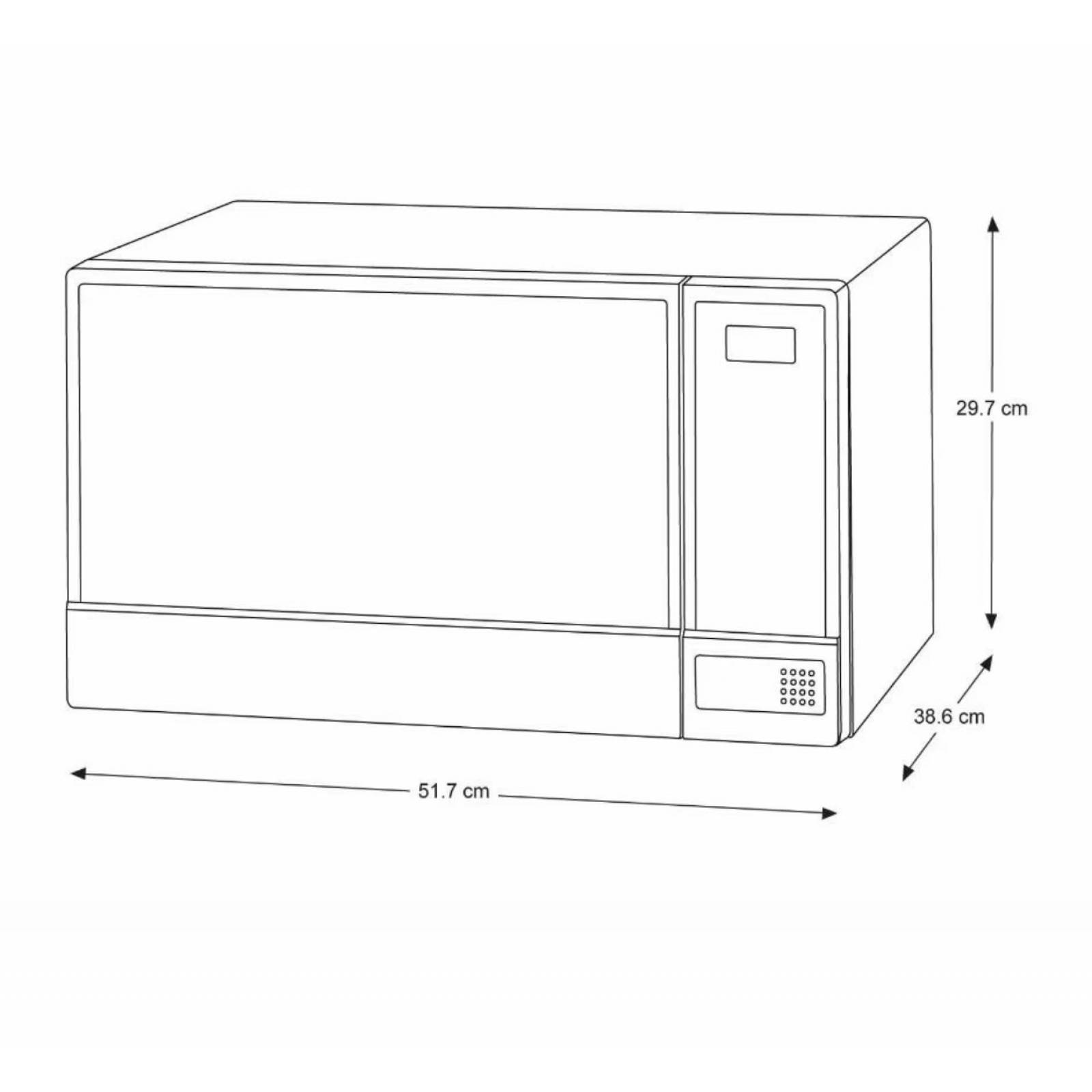Horno de Microondas Samsung 1.1 pies Cúbicos con Rapid Defrost ame8114silver