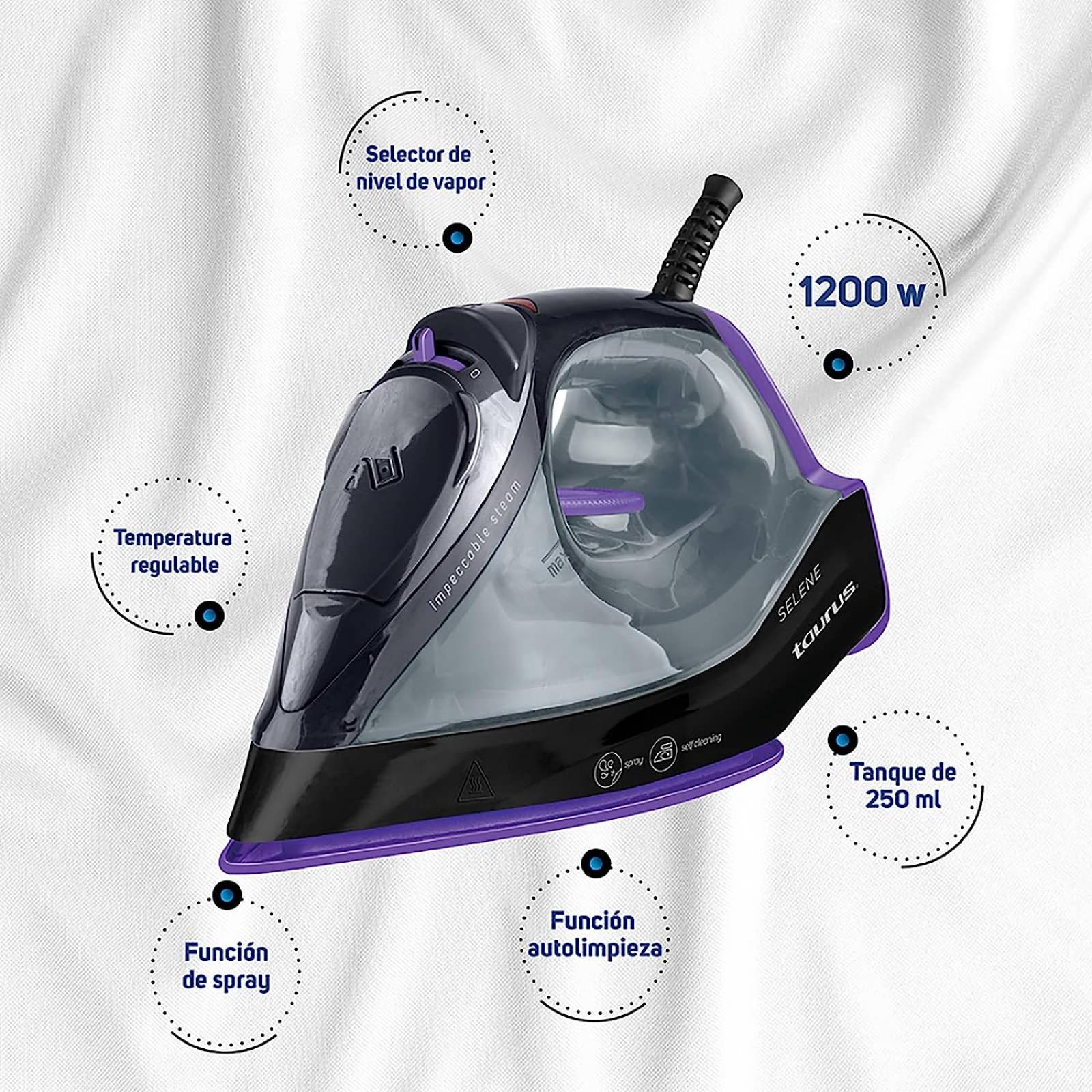 Plancha de Vapor Taurus Selene