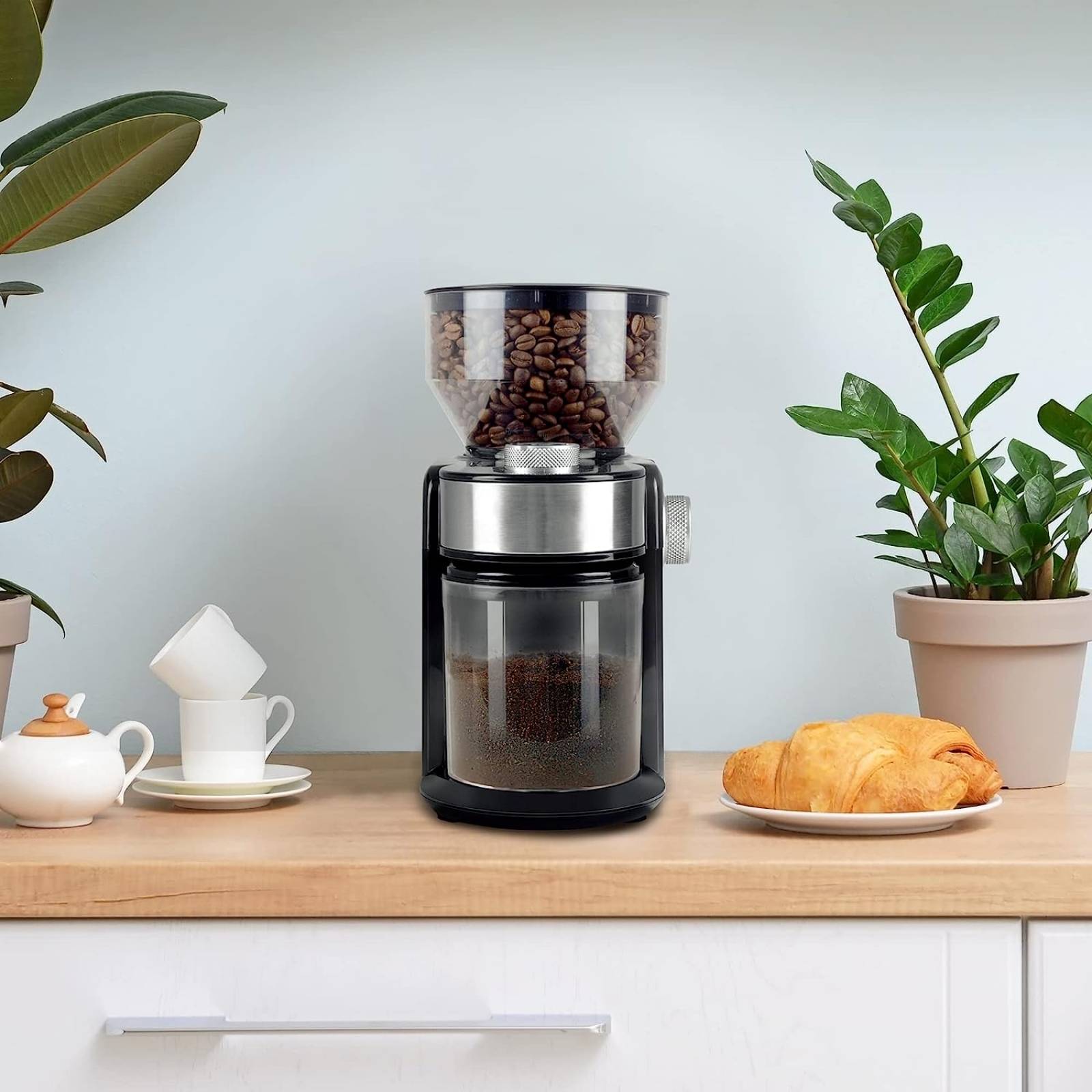 Molino para Café y Especias Masterchef 200 gramos Powergrind negro mk-cg-12k