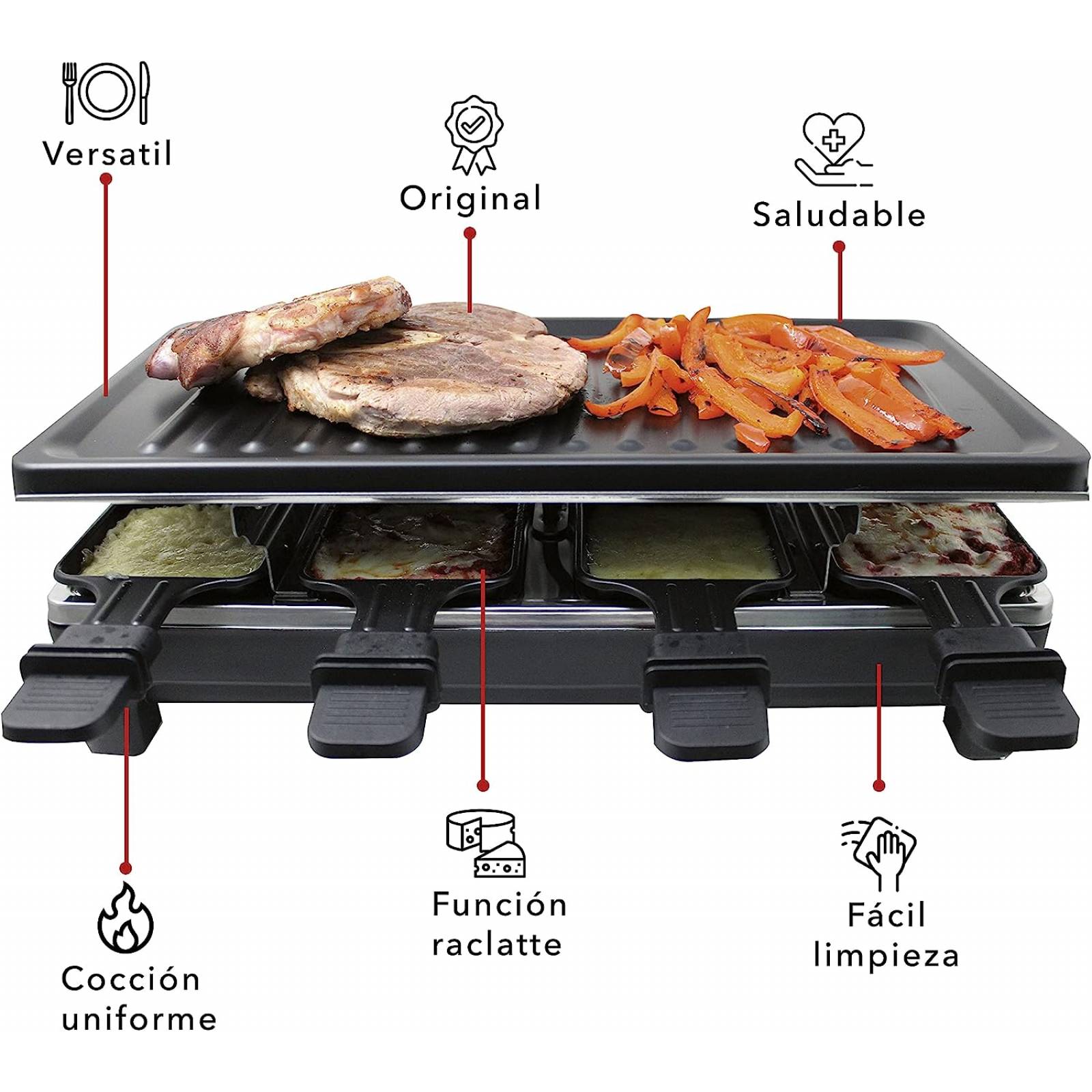 Raclette grill: tipos, uso y mantenimiento. ¿ cual comprar ?