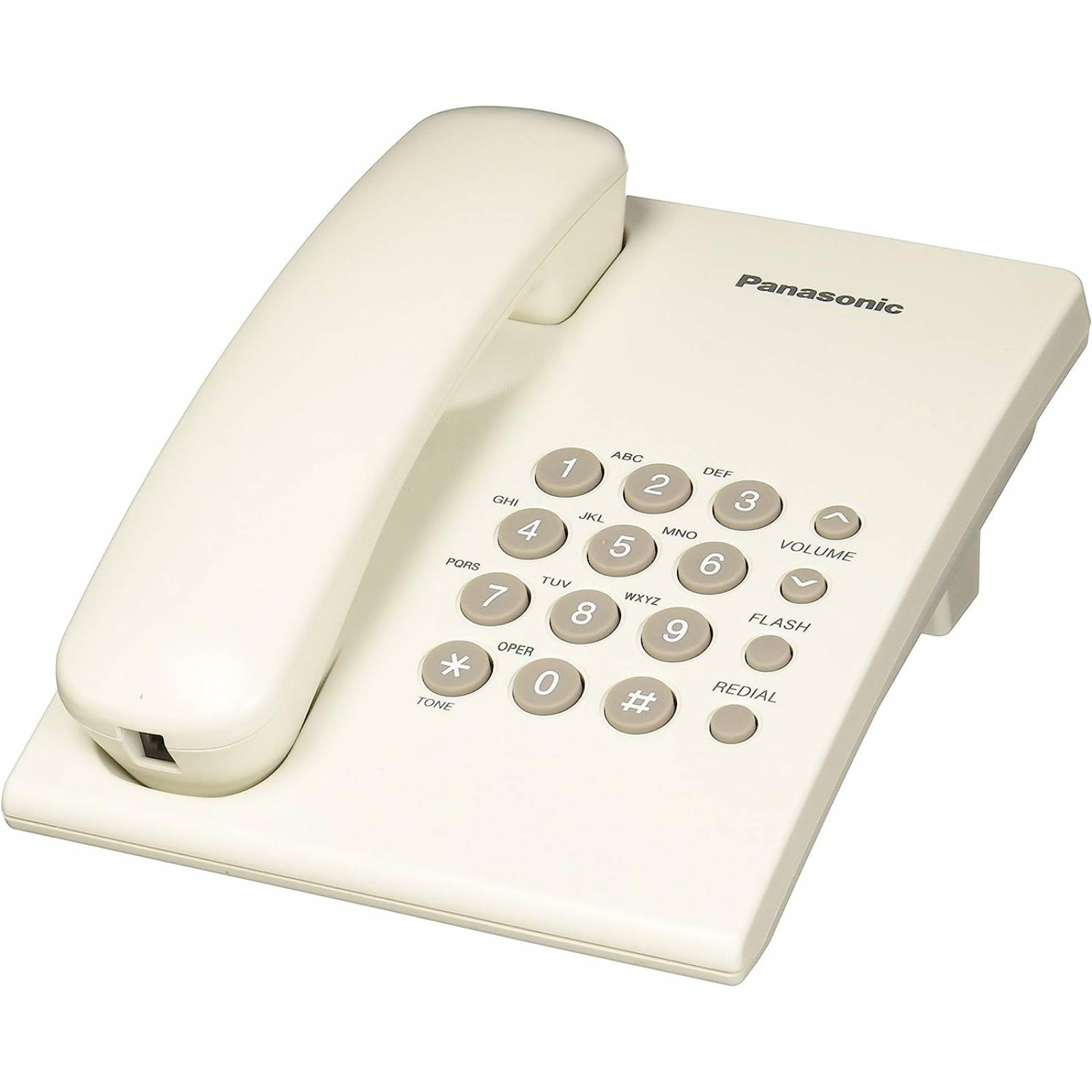 Teléfono Alámbrico Unilinea Blanco Panasonic