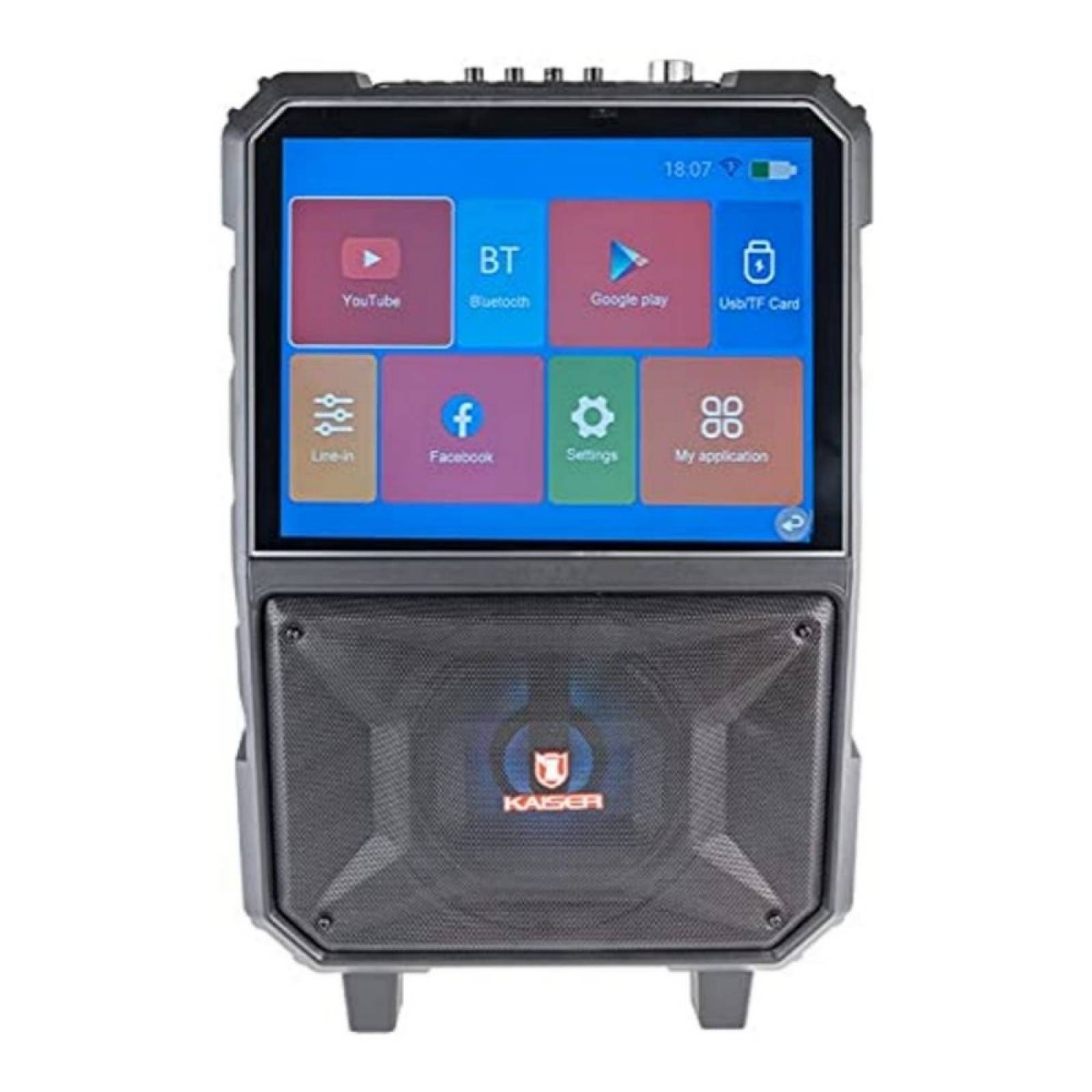 Bocina Karaoke Kaiser con pantalla Touch de 15 Pulgadas KAS-1516