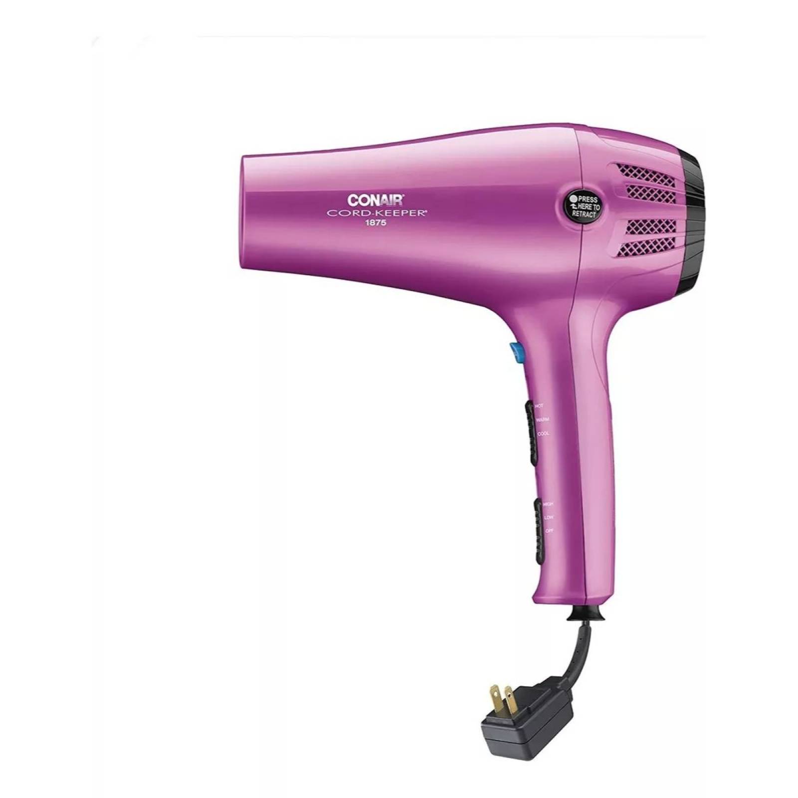 SECADORA CONAIR ROSA 1875W GUARDA CABLE CON CAJA BLANCA
