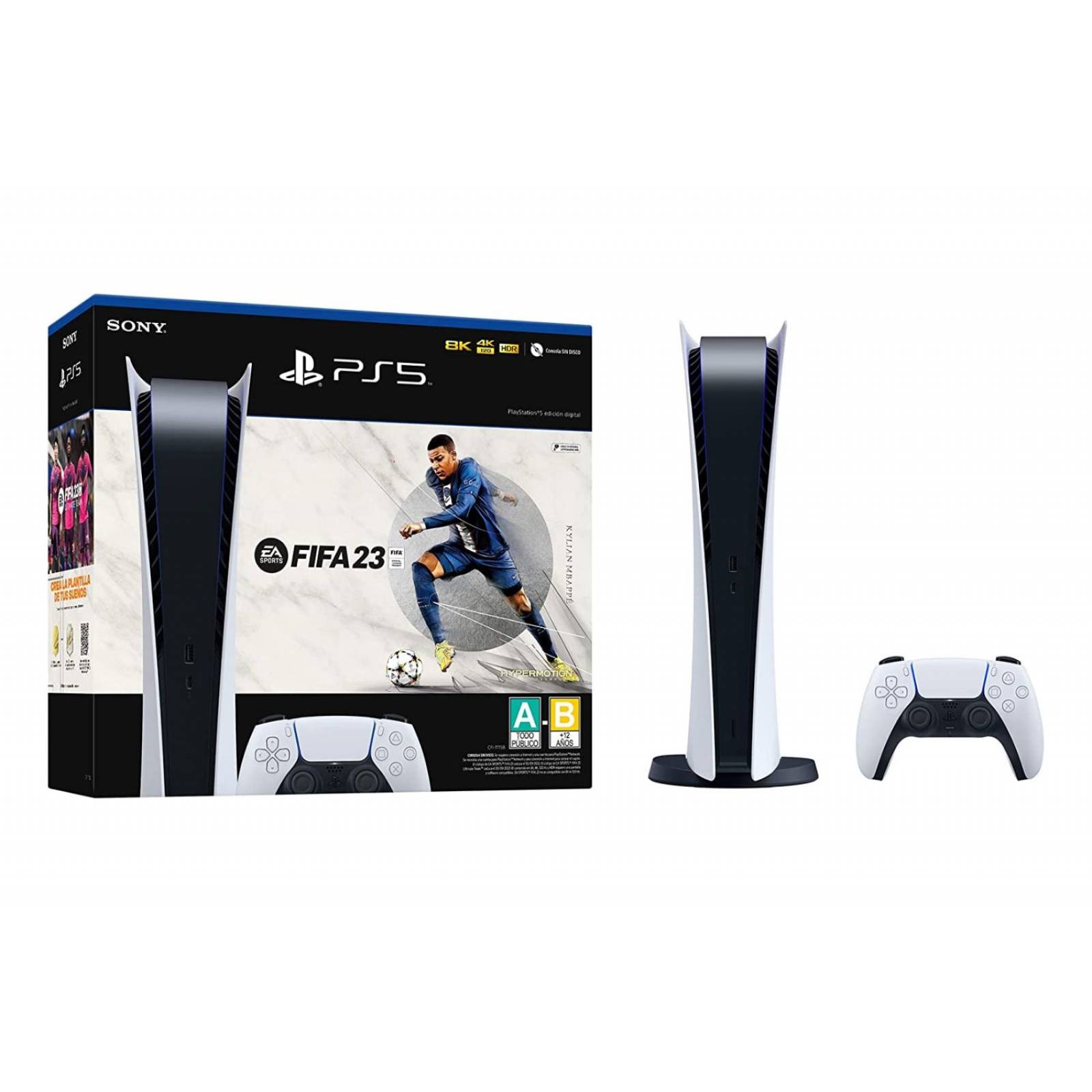 Playstation 5 Edición Digital 825 GB SSD + FiFa 23
