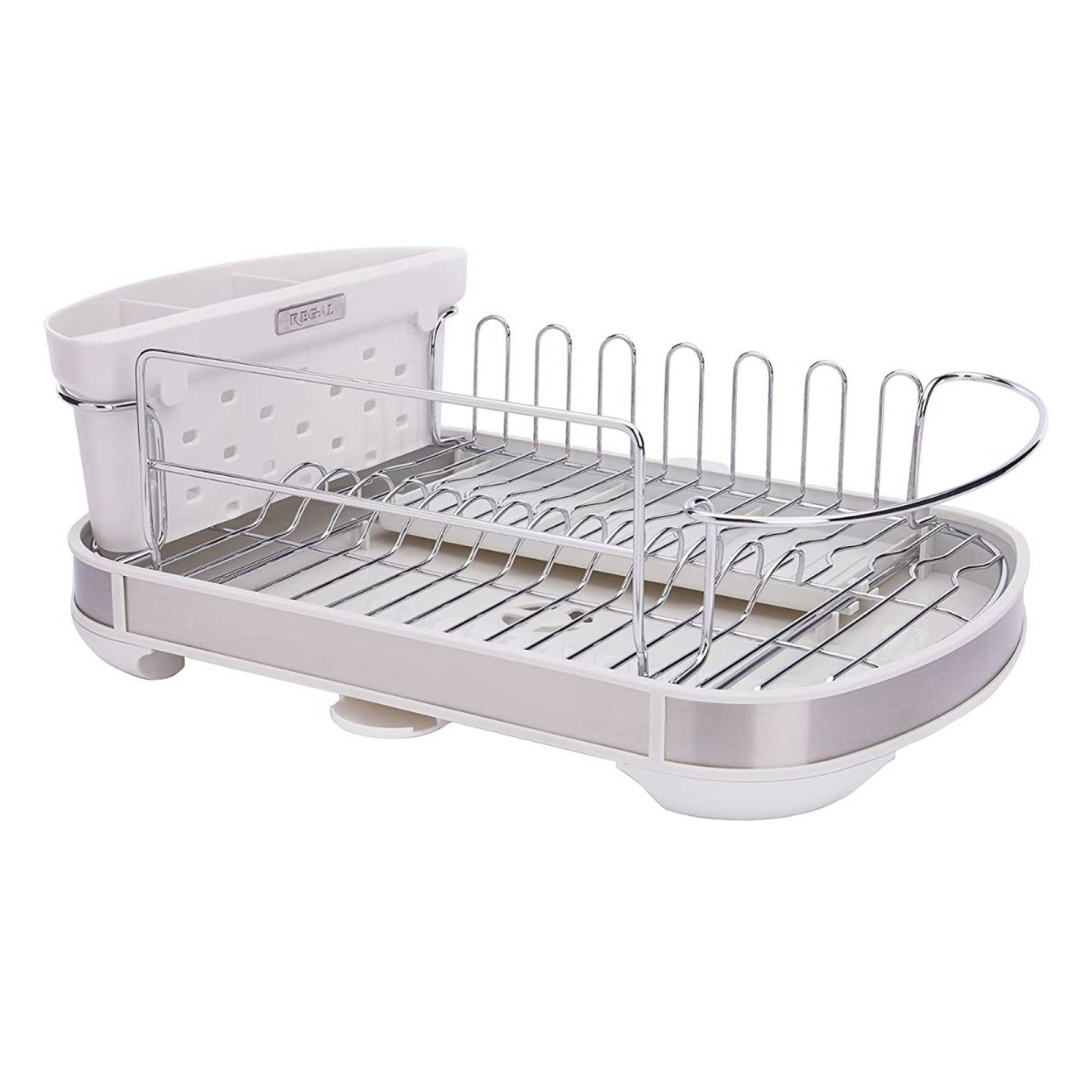 Escurridor Vasconia Regal Blanco con Porta Cubiertos Desmontable 55820-Blanco