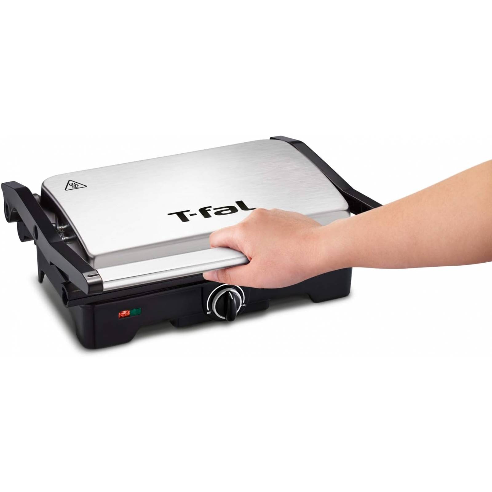 Parrilla Panini 2 en 1 T-Fal SW332DMX Acero Inoxidable Antiadherente