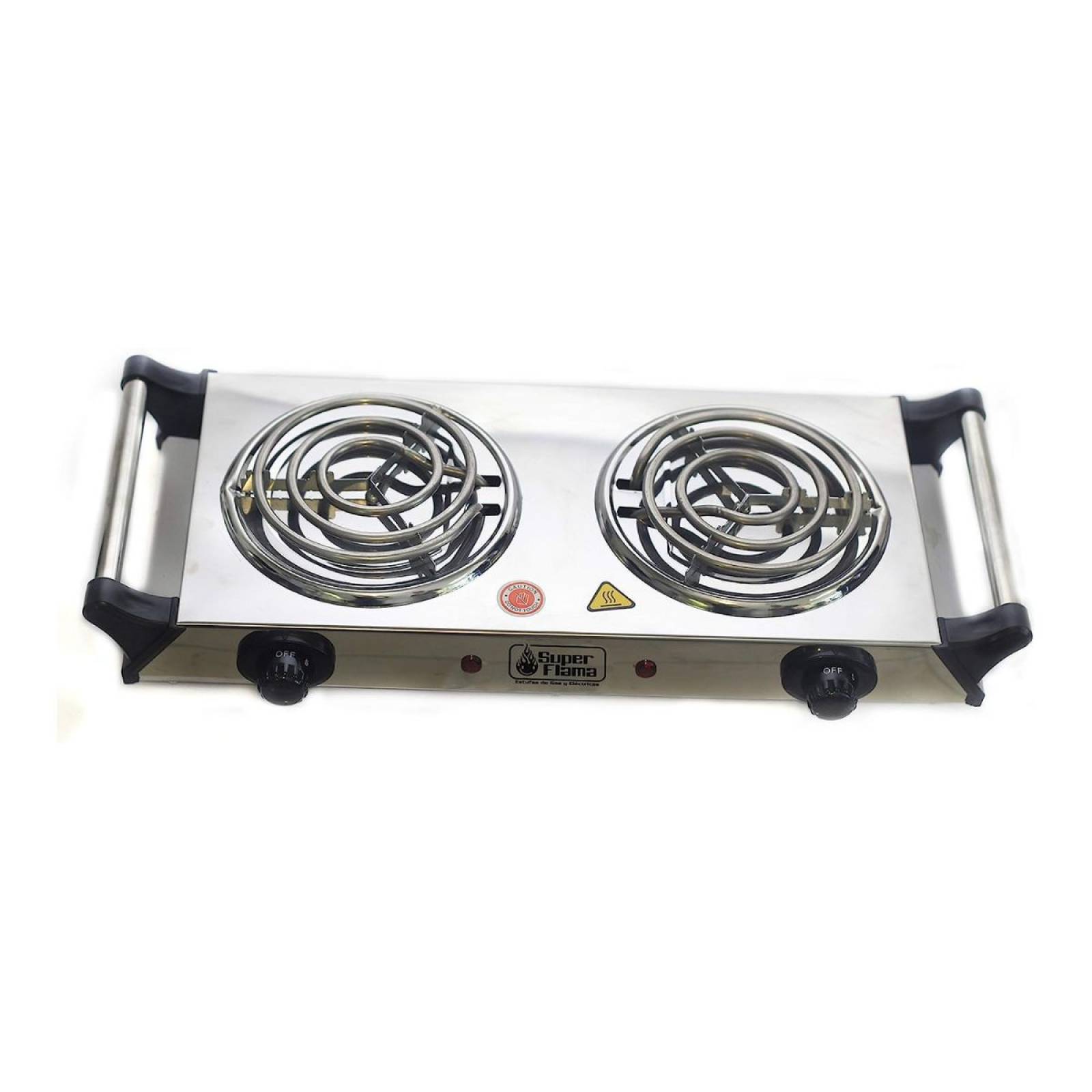 PARRILLA ELECTRICA DE 2 RESISTENCIAS CON TERMOSTATO Y ASAS ACERO INOX DE 54" MARCA SUPRA