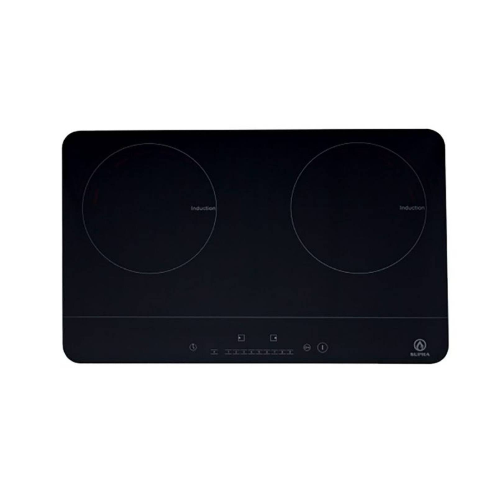 Parrilla de Inducción Magnética de Sobreponer de 2 Quemador 110V marca Supra