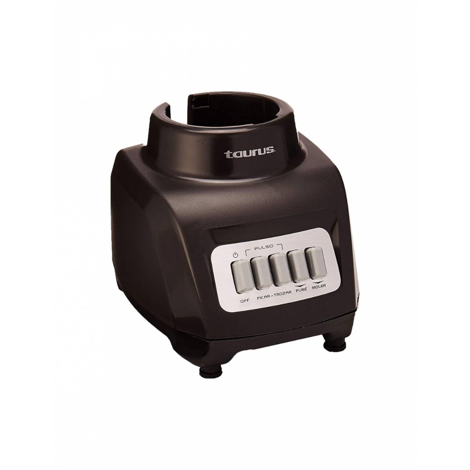 Taurus Haley Licuadora Vaso Plástico 1.25 Litros, 4 Velocidades 350W, Cuchillas de Acero Inoxidable Color Negro