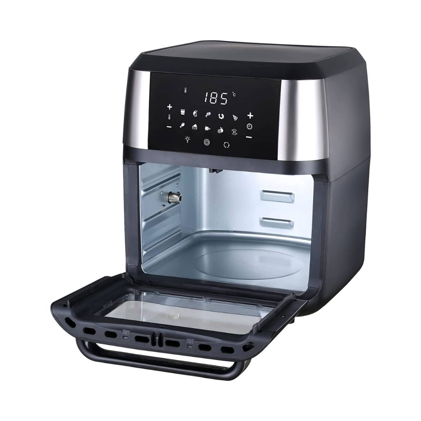 Horno Eléctrico de Aire Masterchef 12L Multifuncional Negro 110V MK-AFO-12SS