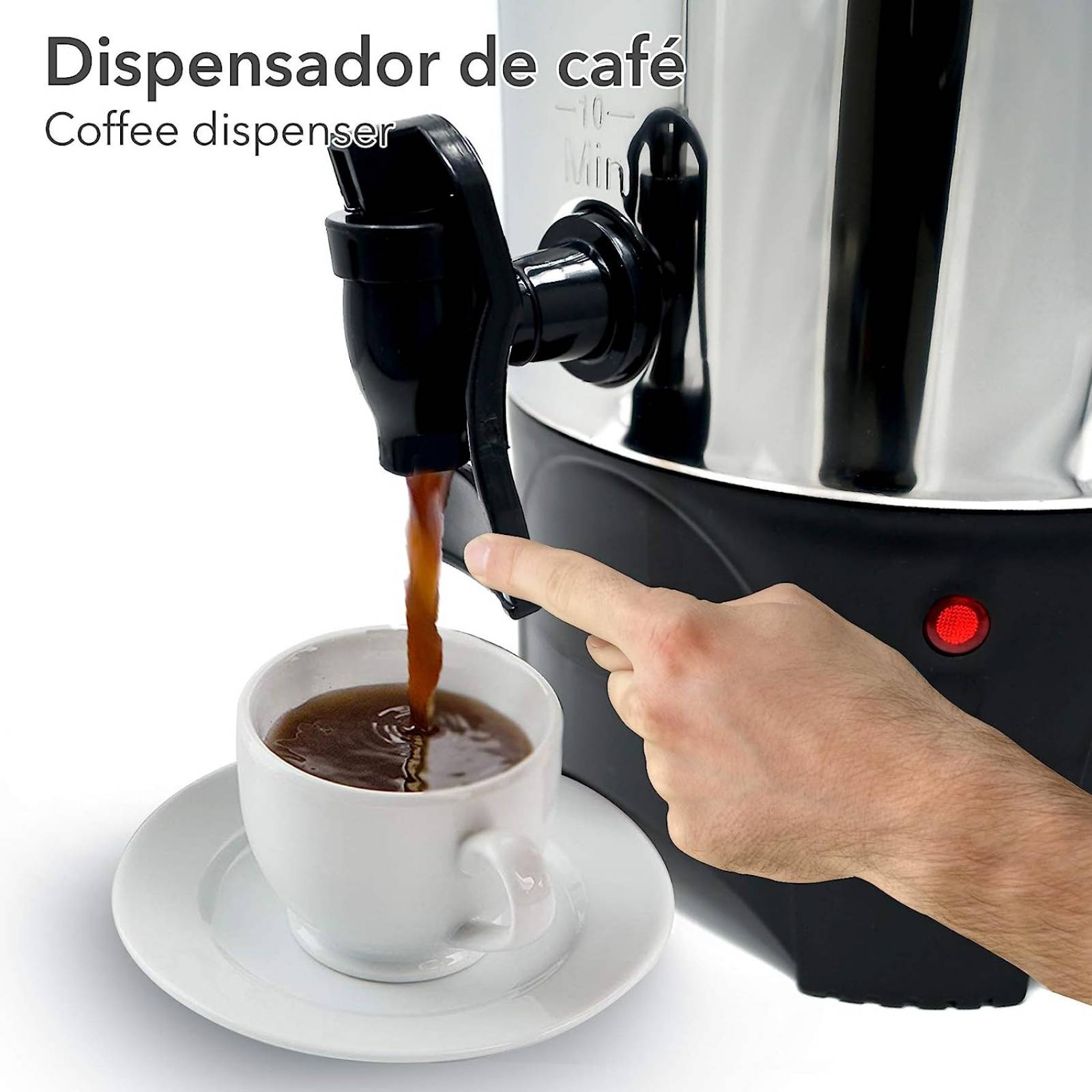 Cafetera Industrial 6 Litros Acero Inoxidable RCA RC-6L