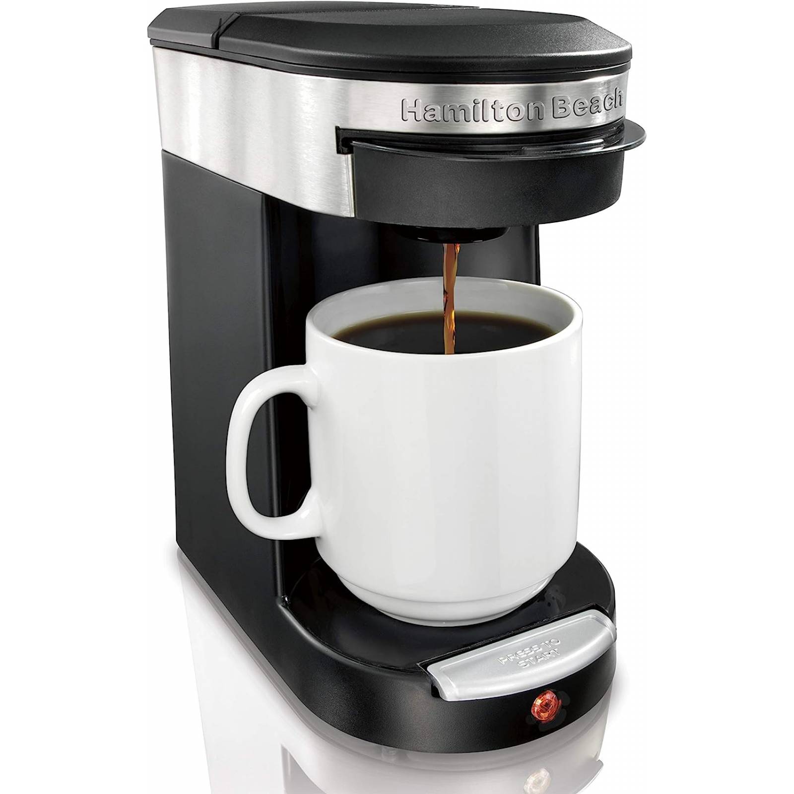 Cafetera Hamilton Beach Para Expreso y Capuchino Negra